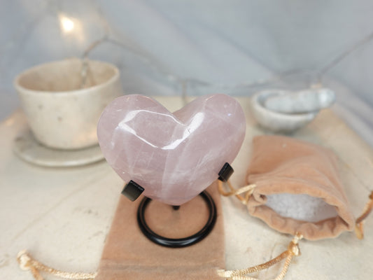 Quartz Heart Palm Stone Crystal Relaxation Anxiety and Worry Fidget Pocket Home Desk Decor Christmas Xmas Birthday Gift