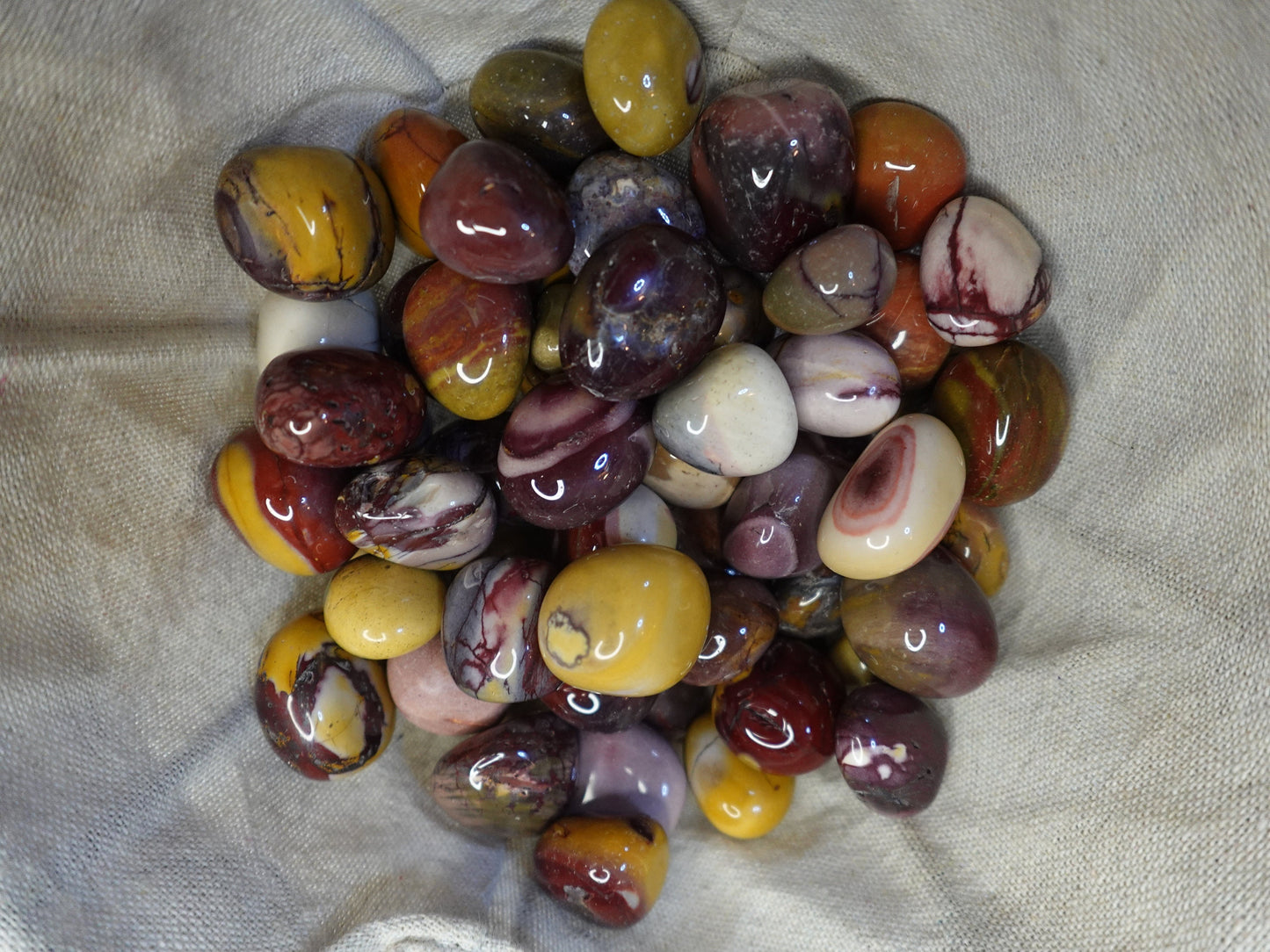 Mookaite Jasper Tumble Smooth anxiety polished rock tumbled pocket crystal worry
