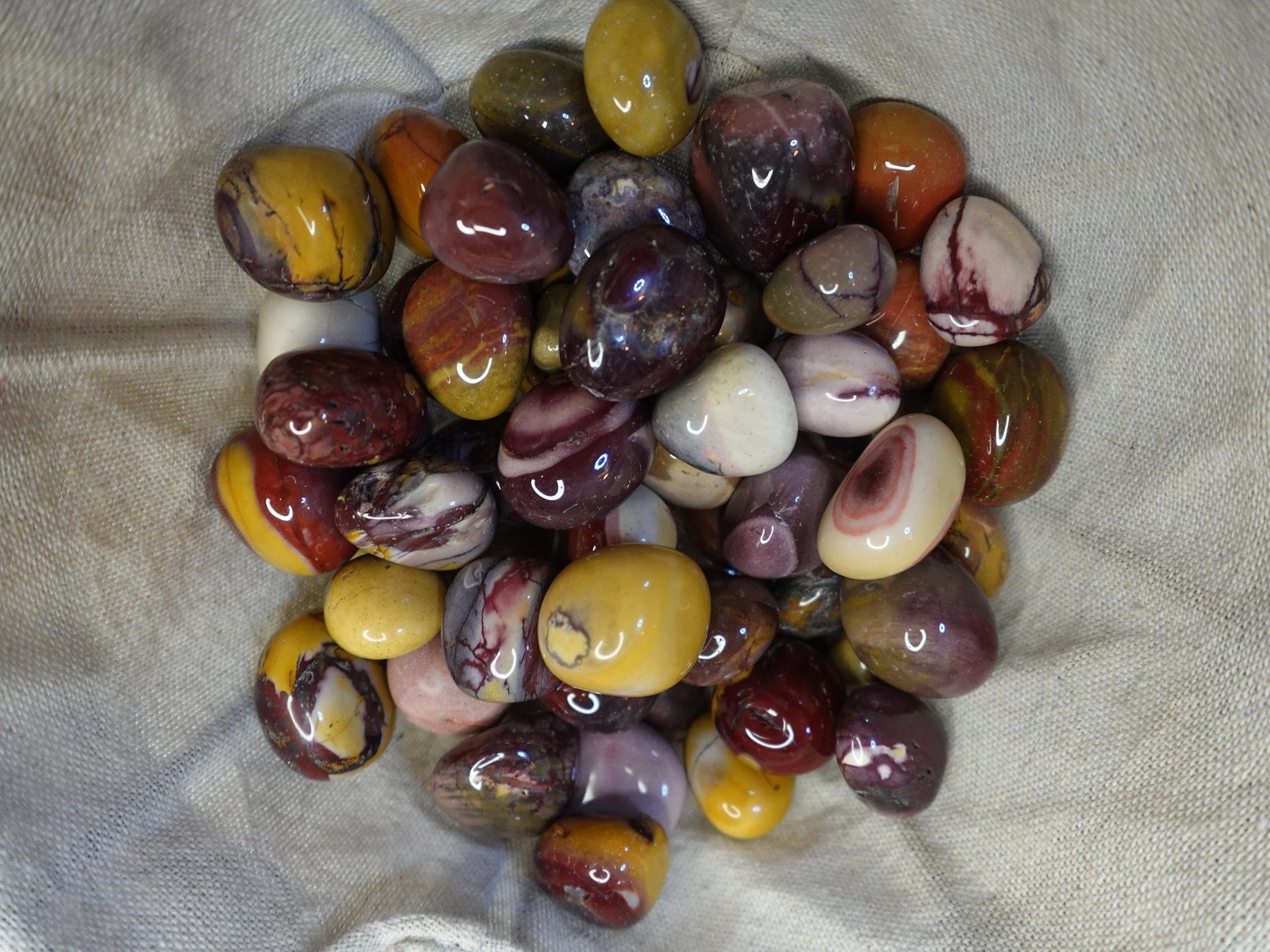 Mookaite Jasper Tumble Smooth anxiety polished rock tumbled pocket crystal worry