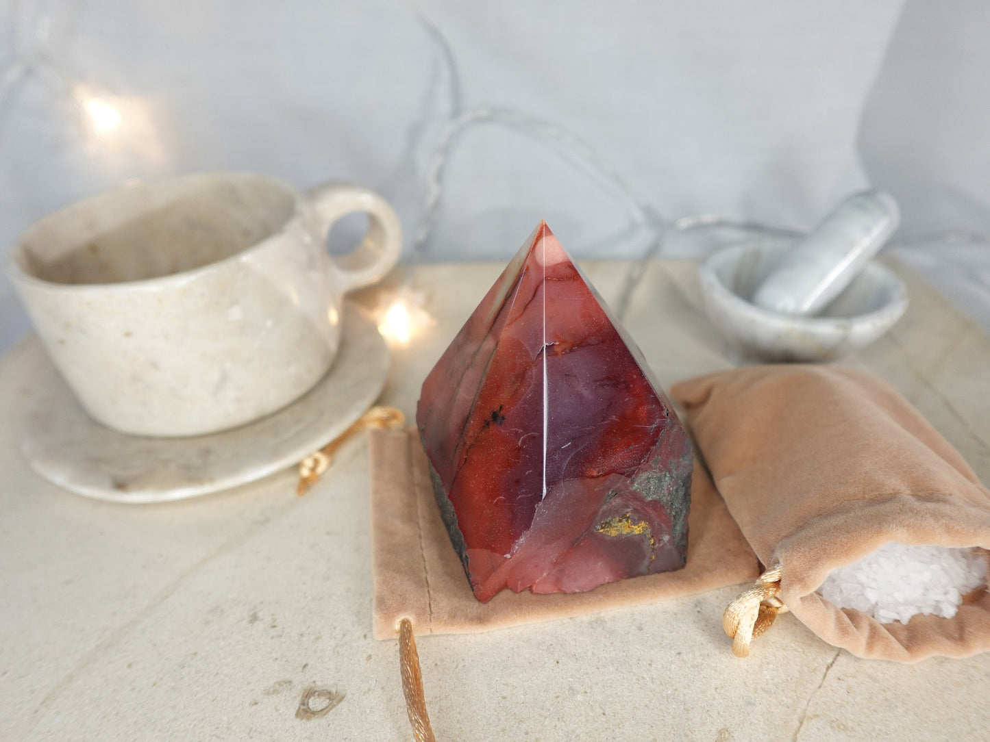 11.4 oz Mookaite Jasper Carved Anxiety Crystal Polished Raw Stone Meditation Panic Holiday Christmas Decor Home Garden Gift Xmas