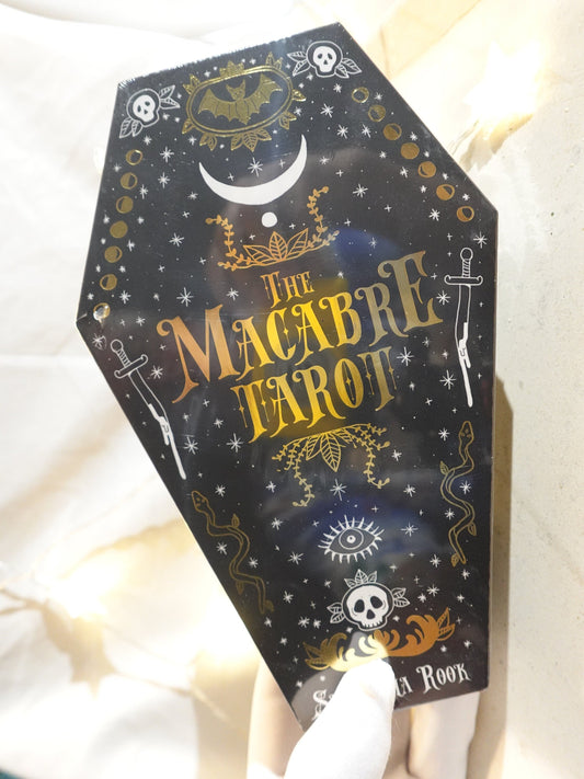 The Macabre Tarot Deck 78 card deck and 128-page book Cards authentic and Christmas Holiday home Decor Gift Fortune Mystic