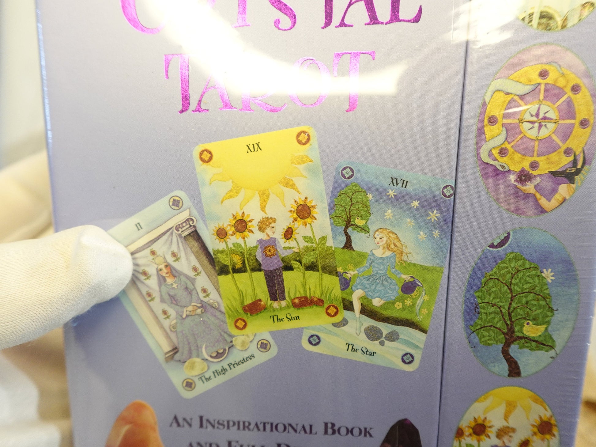The Crystal Tarot An inspirational book and full deck of 78 tarot cards Authentic and Licensed Tarot and birthday Christmas Xmas home Decor