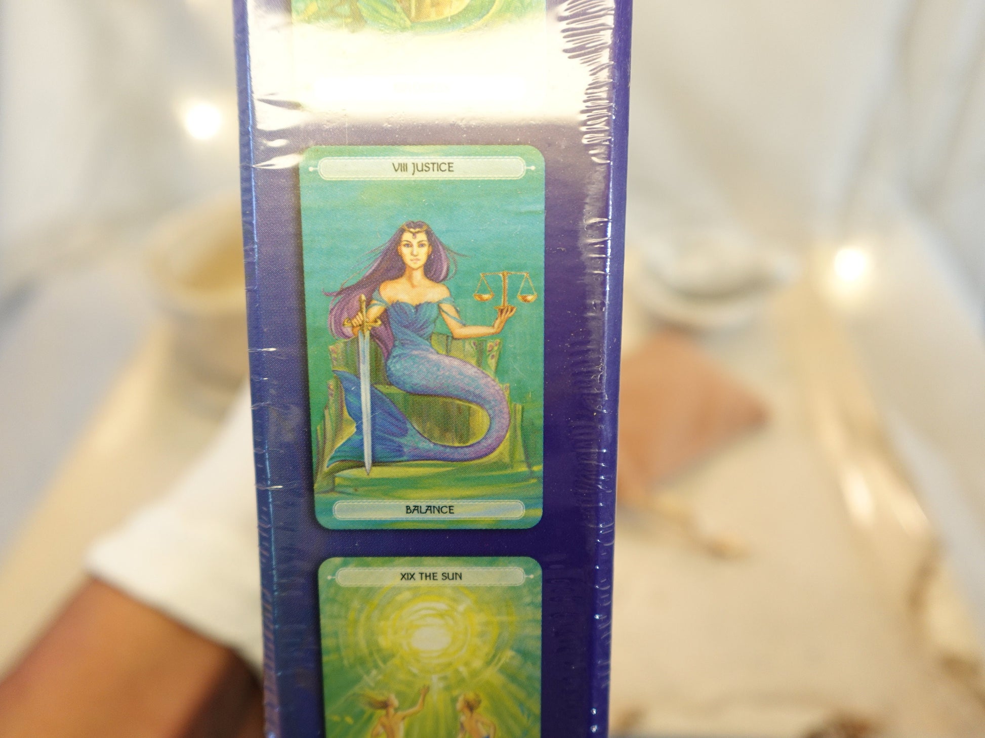 Oceanic Tarot Authentic Includes a full deck of original artwork cards, Christmas Xmas Card Game Gift Holiday Home Decor Mystic Fortune