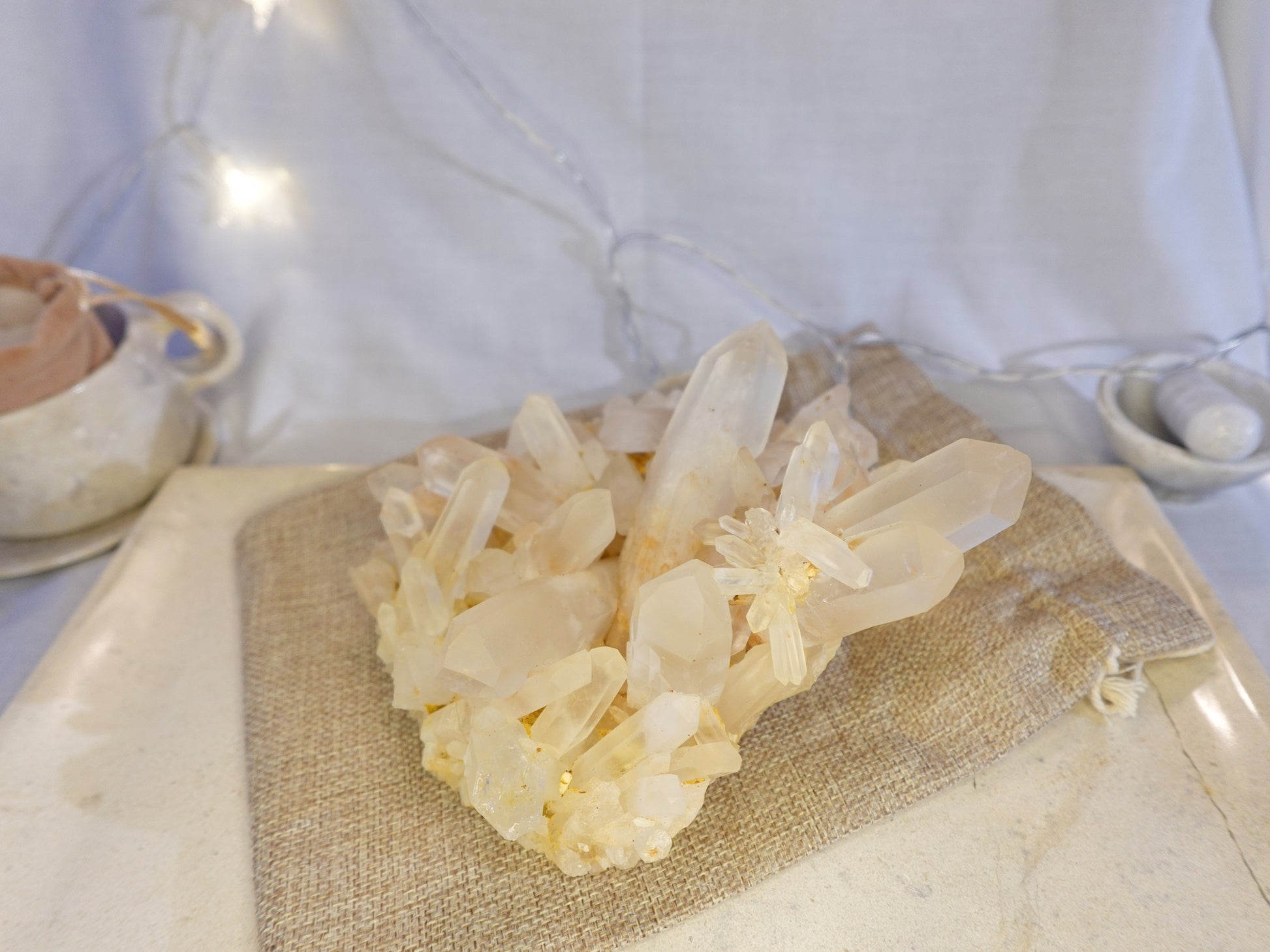 Large Quartz Raw Natural Cluster decor display Crystal Anxiety Worry Geode Meditation Home Decor Christmas Xmas Gift Anxiety Centerpiece
