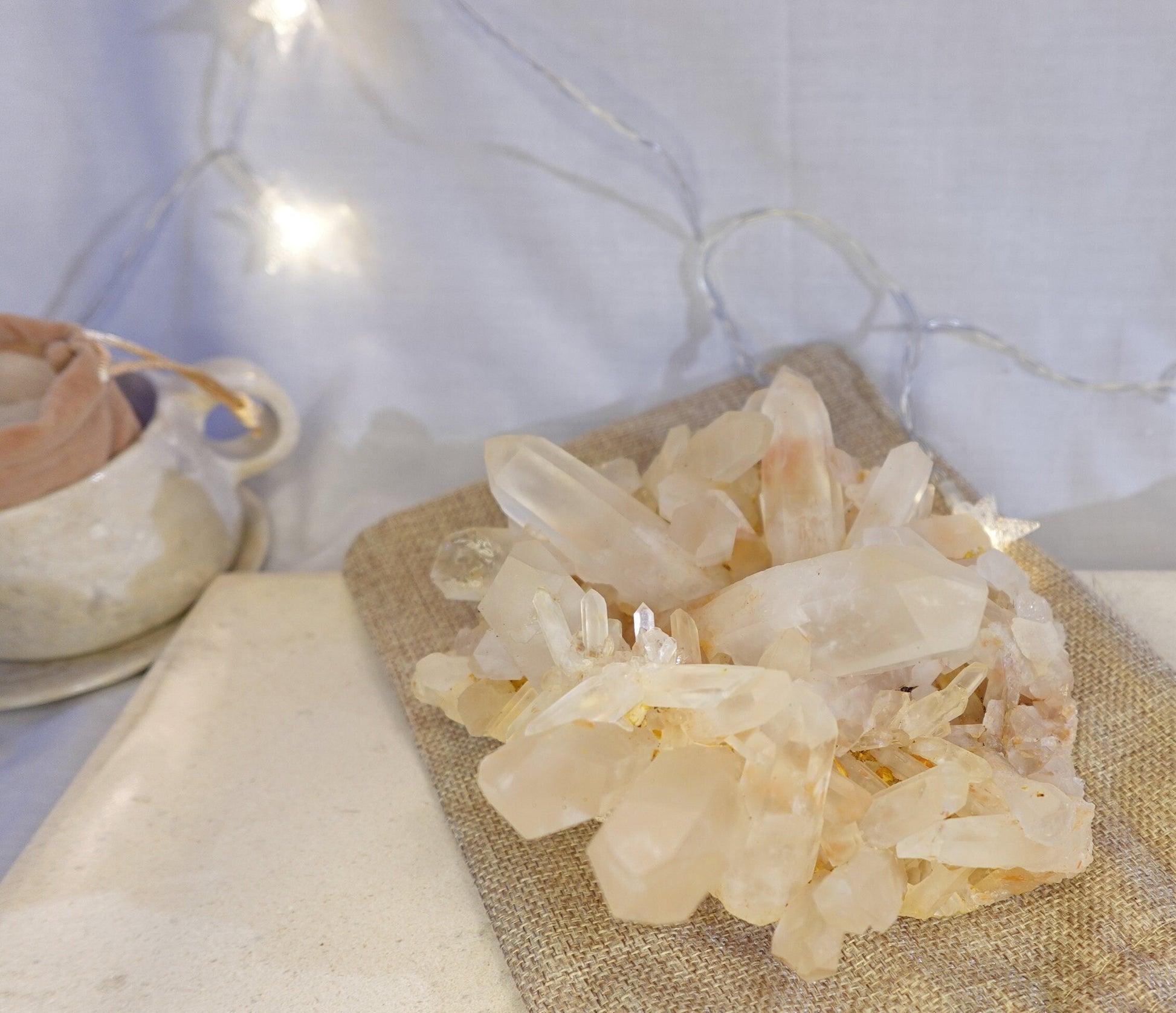Large Quartz Raw Natural Cluster decor display Crystal Anxiety Worry Geode Meditation Home Decor Christmas Xmas Gift Anxiety Centerpiece