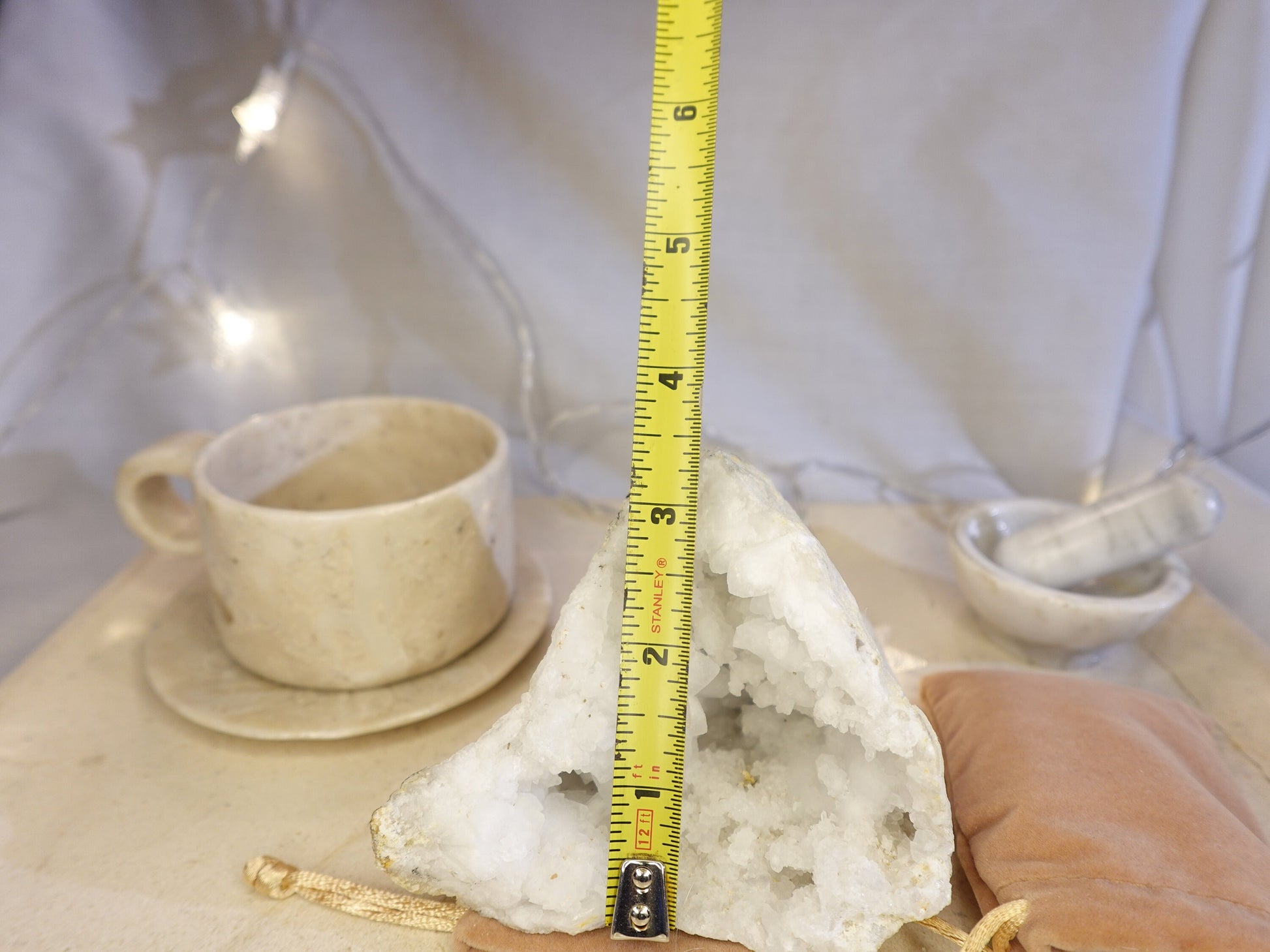 Dog Tooth Quartz Raw Natural Cluster Crystal Anxiety Worry Geode Meditation Chakra Point Stress Relief Gift Home Decor Christmas Xmas