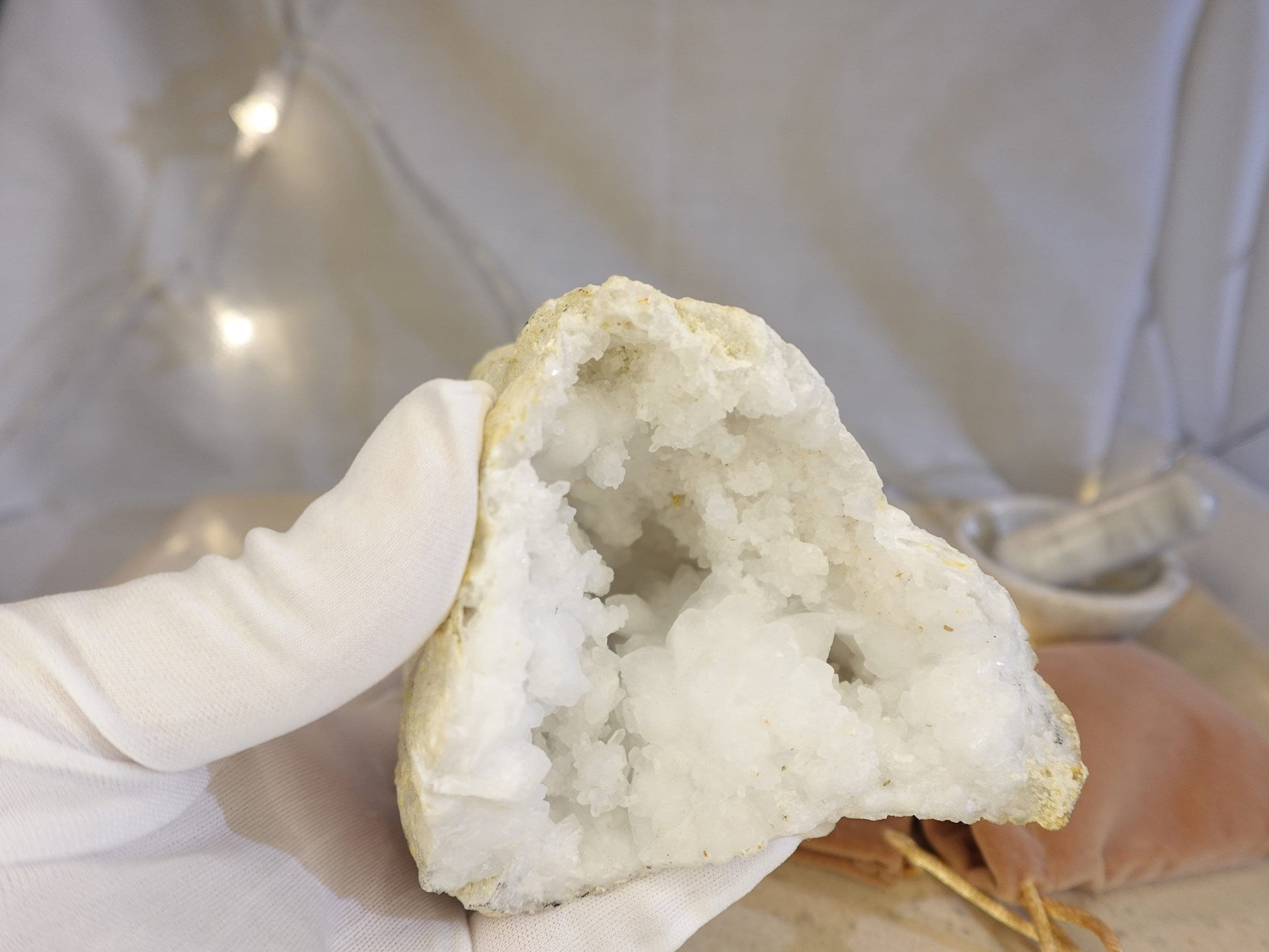 Dog Tooth Quartz Raw Natural Cluster Crystal Anxiety Worry Geode Meditation Chakra Point Stress Relief Gift Home Decor Christmas Xmas