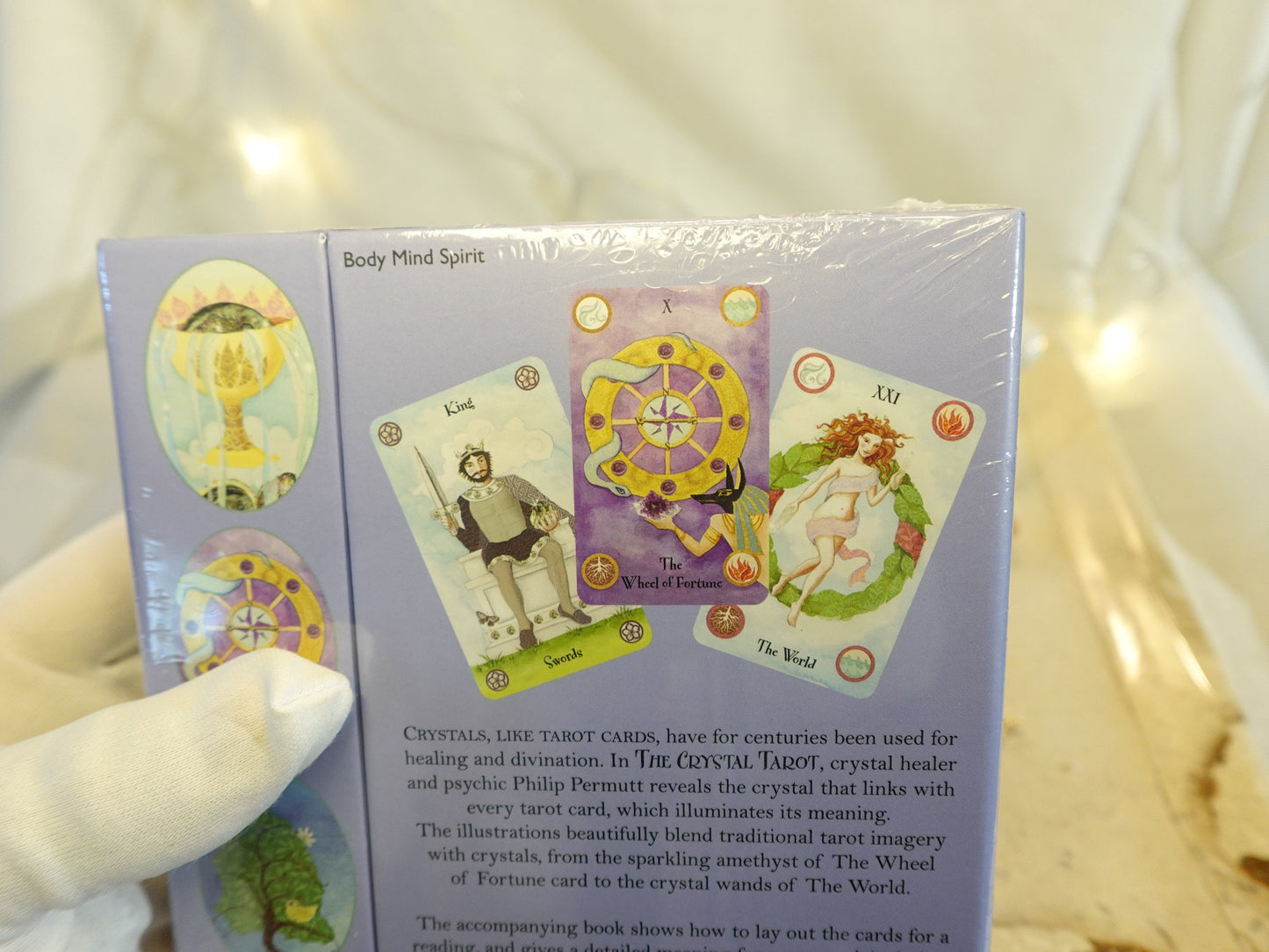 The Crystal Tarot An inspirational book and full deck of 78 tarot cards Authentic and Licensed Tarot and birthday Christmas Xmas home Decor