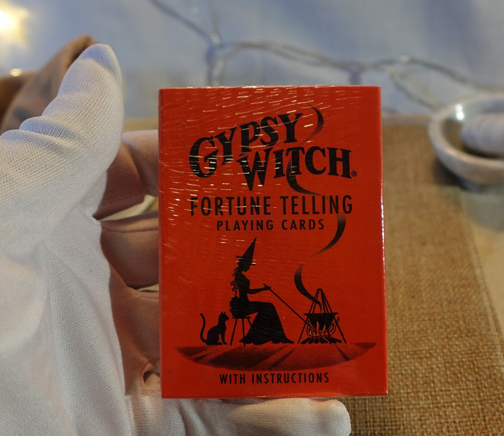 Gypsy Witch Fortune Telling Playing Card with instructions Original Fully Licensed Authentic Tarot Game Gift Home Decor Birthday Distractio