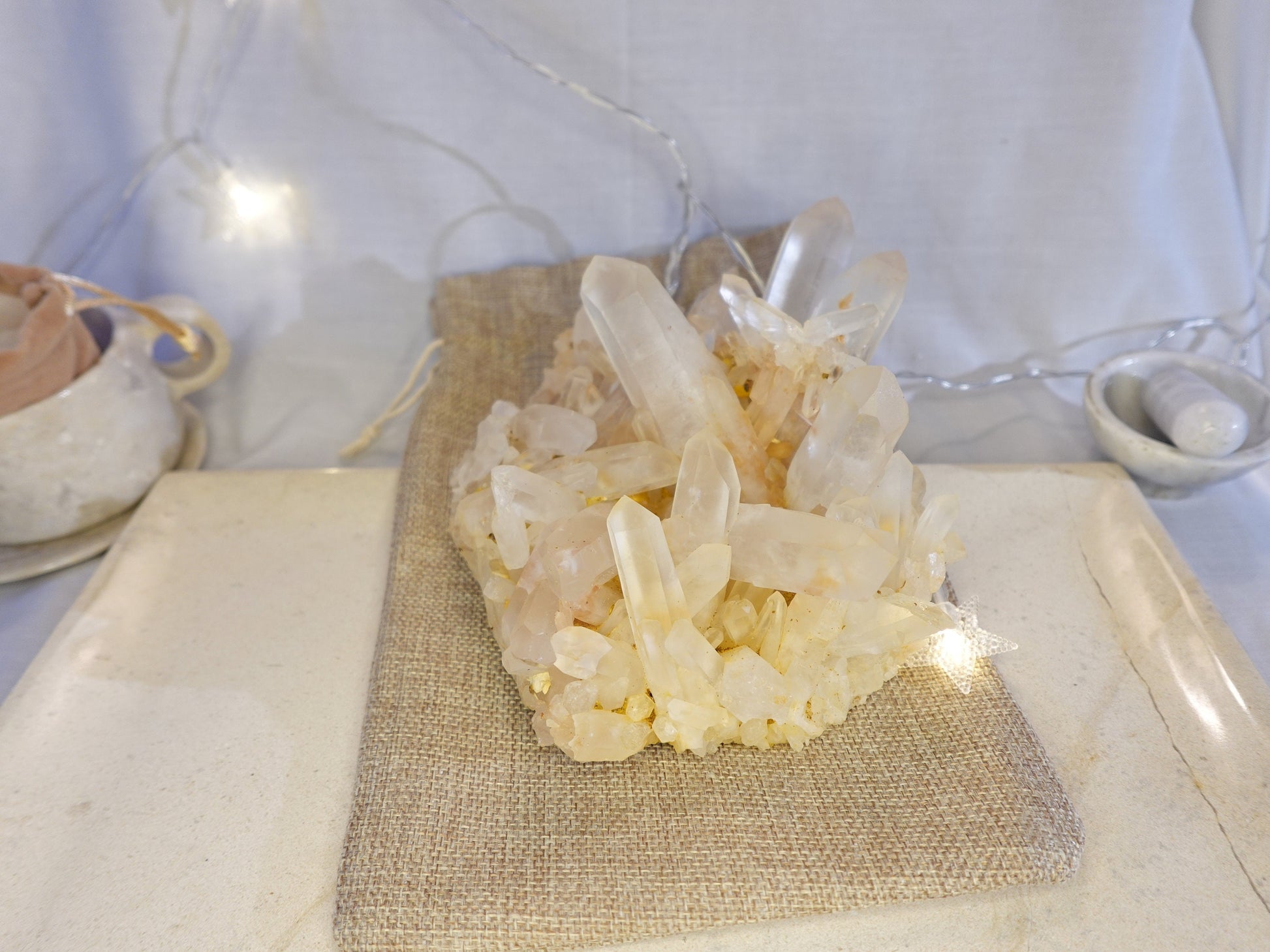 Large Quartz Raw Natural Cluster decor display Crystal Anxiety Worry Geode Meditation Home Decor Christmas Xmas Gift Anxiety Centerpiece