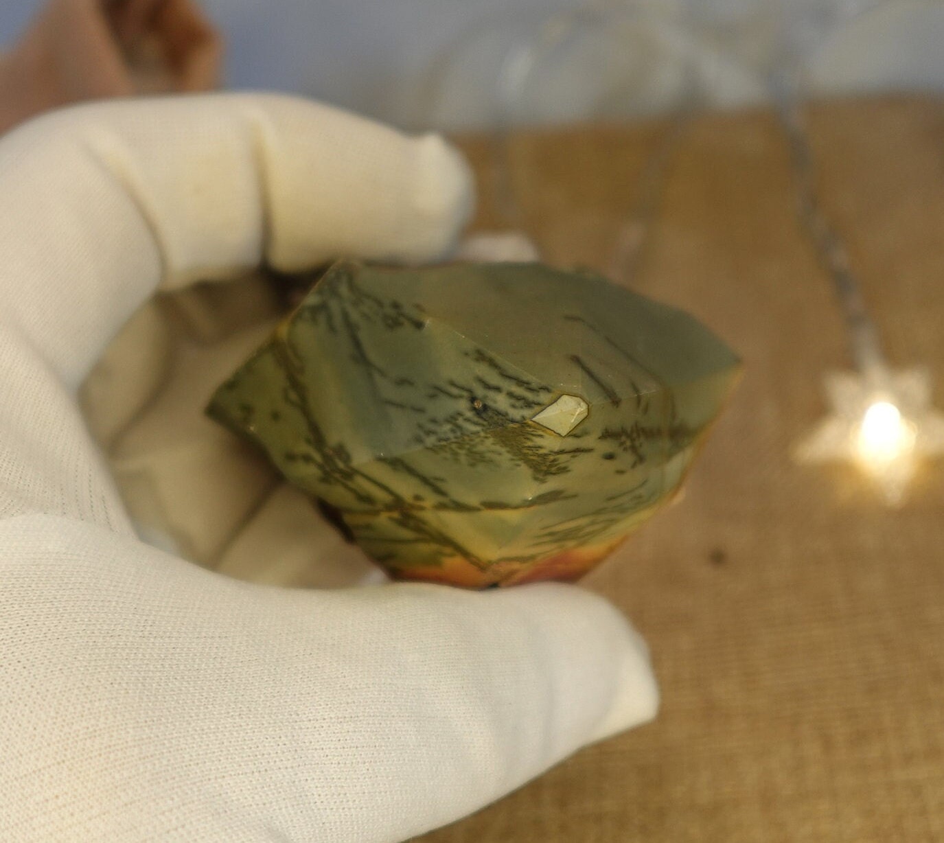 Sea Jasper Carved Anxiety Crystal Polished Raw Point Stone Meditation Panic