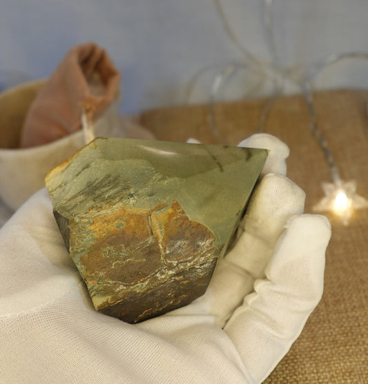Sea Jasper Carved Anxiety Crystal Polished Raw Point Stone Meditation Panic