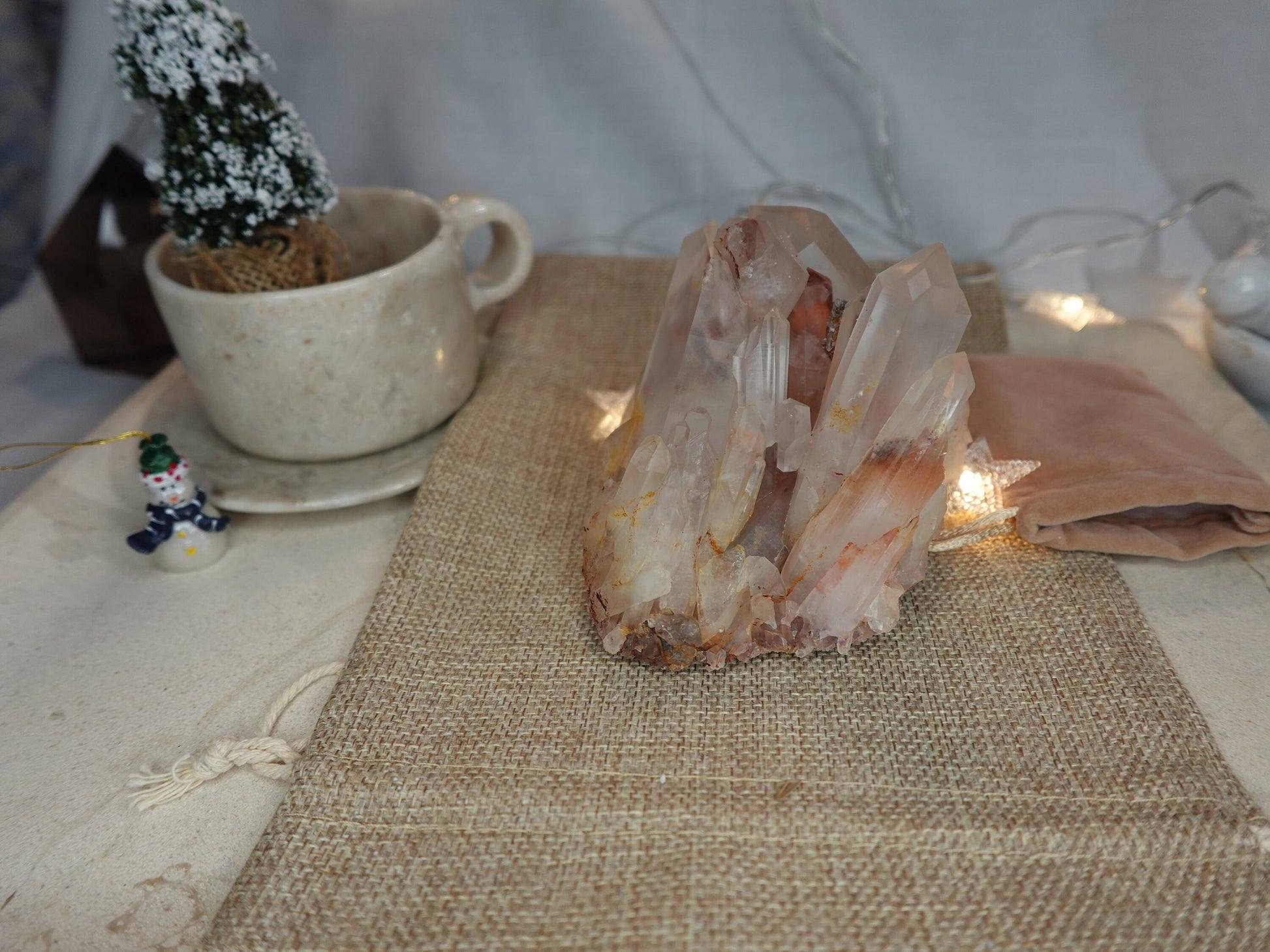 Quartz Raw Natural Cluster decor display Crystal Anxiety Worry Geode Meditation Cluster Tower Wicca Chakra Stress Relief Gift Birthday