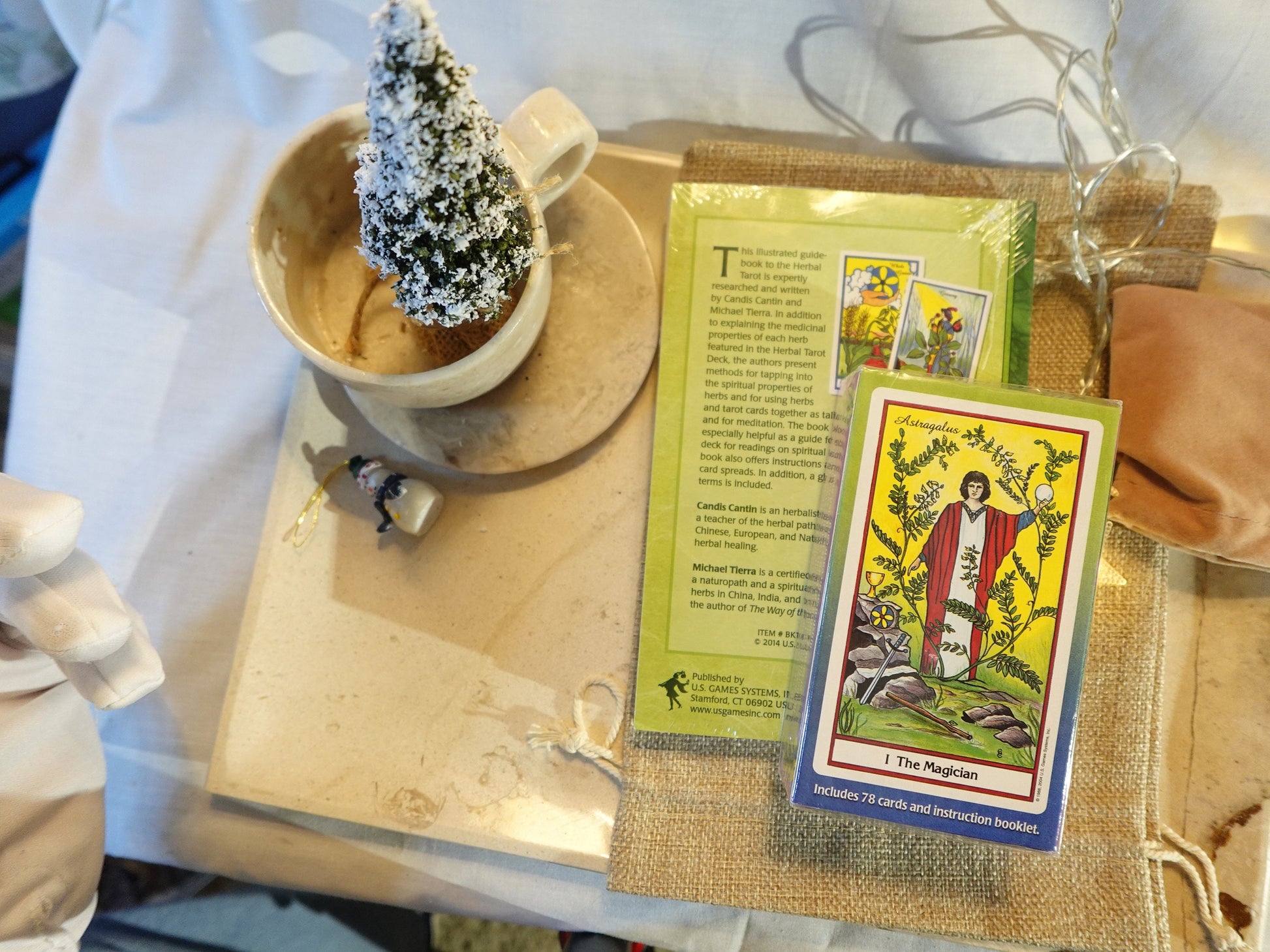 The Herbal Tarot Deck and Paperback Guidebook Fully Licensed and Official Full-Sized Deck Garden Christmas Xmas Birthday Gift 78 card deck