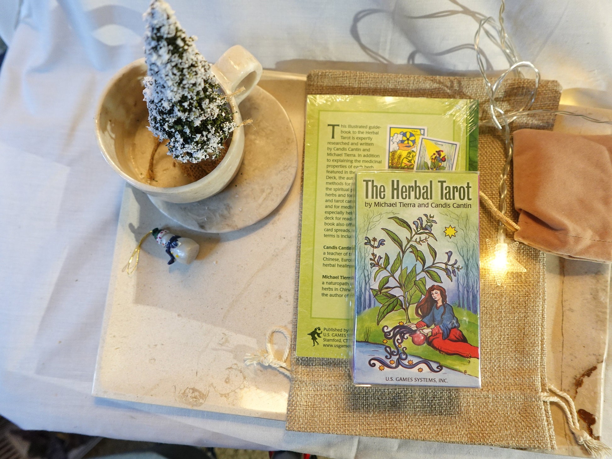 The Herbal Tarot Deck and Paperback Guidebook Fully Licensed and Official Full-Sized Deck Garden Christmas Xmas Birthday Gift 78 card deck