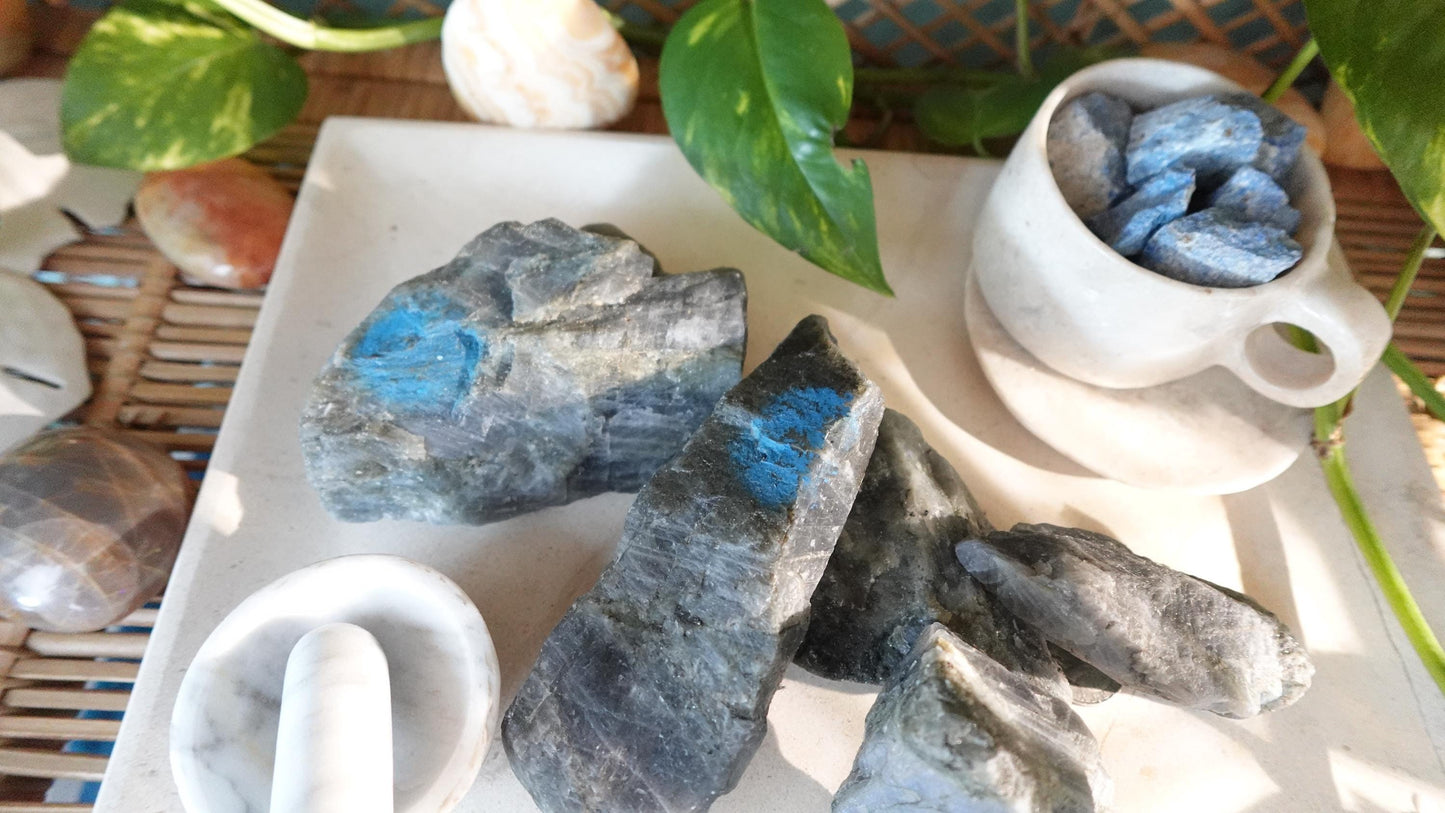 Natural Raw Labradorite Crystals Untreated Stones Arts Home Decor Wholesale minerals School Project Christmas Xmas Home Decor Gift Crafting