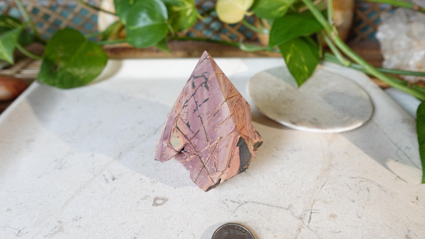 Rare Cherry Creek Jasper Carved Crystal Raw Point Anxiety Crystal Polished Raw Home Decor Christmas Xmas Gift Birthday Polished Worry Stone