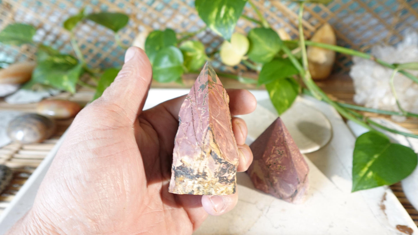 Rare Cherry Creek Jasper Carved Anxiety Crystal Polished Raw Stone Meditation for Home Decor Holiday Collection Christmas Xmas Gift