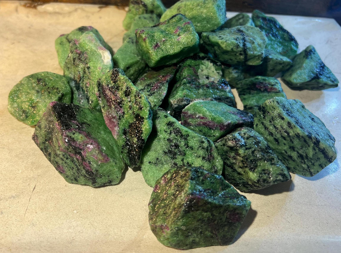 Raw Norwegian Zoisite Stone Uncut Natural Carved Crystal Distraction from Anxiety or Worry Home Decor Crafting Jewelry Christmas Xmas Gift