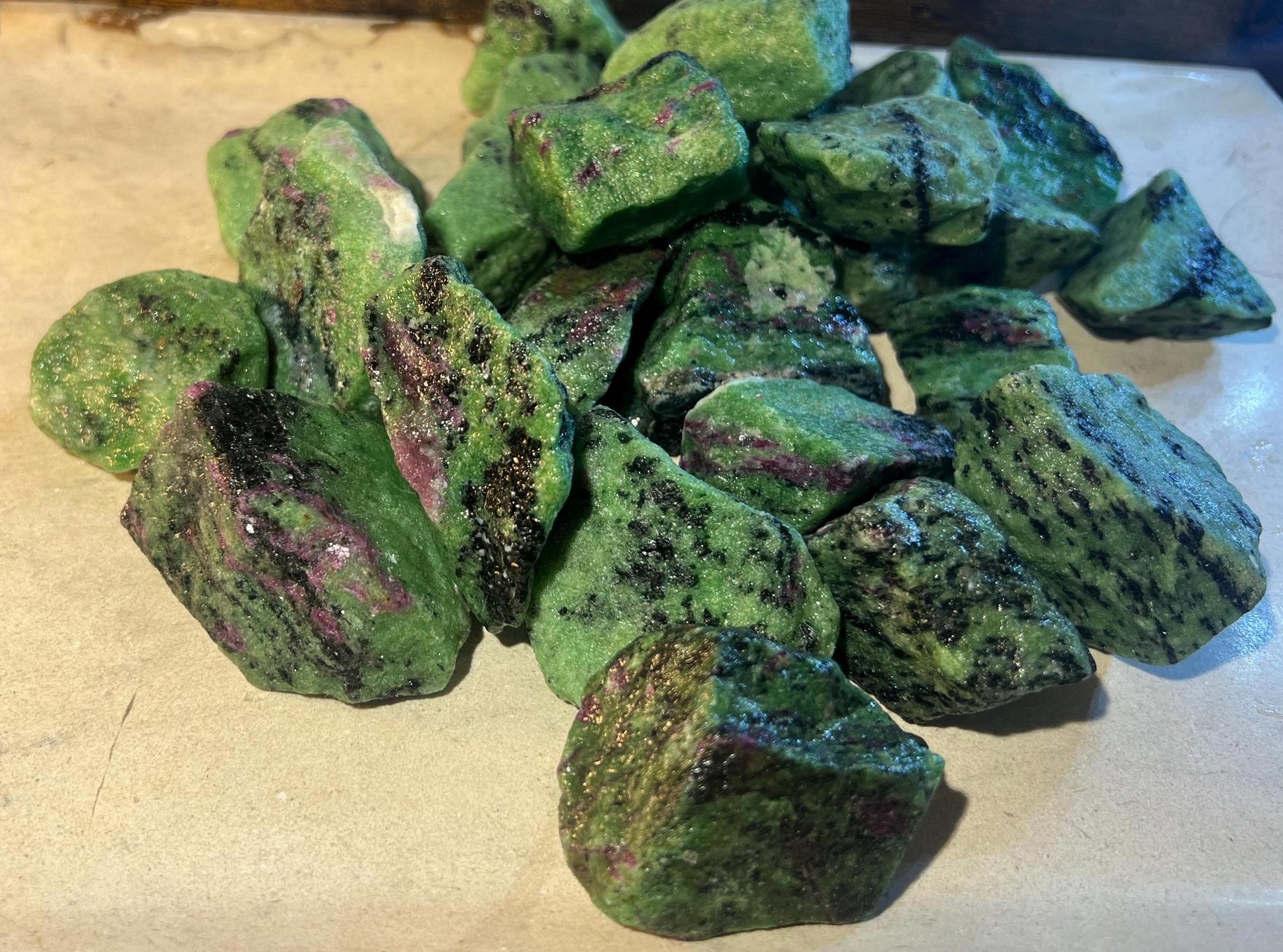 Raw Norwegian Zoisite Stone Uncut Natural Carved Crystal Distraction from Anxiety or Worry Home Decor Crafting Jewelry Christmas Xmas Gift