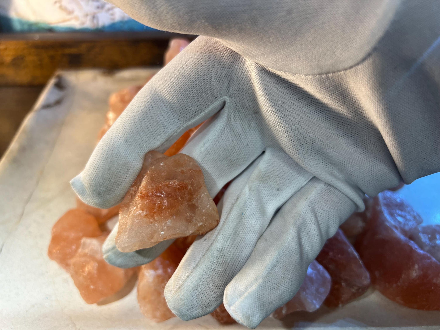Raw Golden Himalayan Salt Crystals Untreated Anxiety Home Decor Wholesale minerals School Christmas Xmas Home Decor Craft Pocket Stone