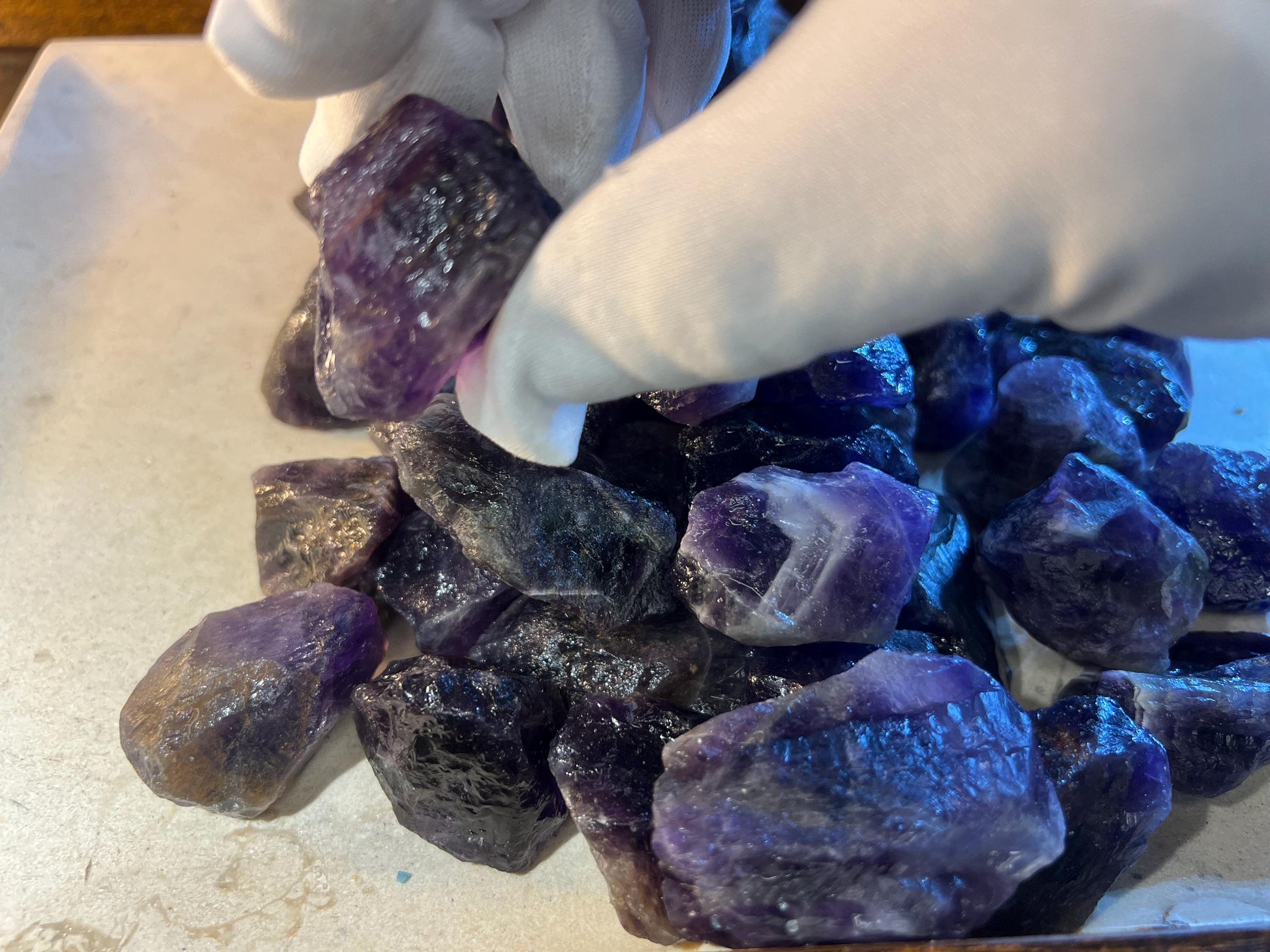 Raw Austrian Amethyst Crystals Untreated Anxiety Home Decor Wholesale minerals School Christmas Xmas Home Decor Craft Meditation Gift Craft