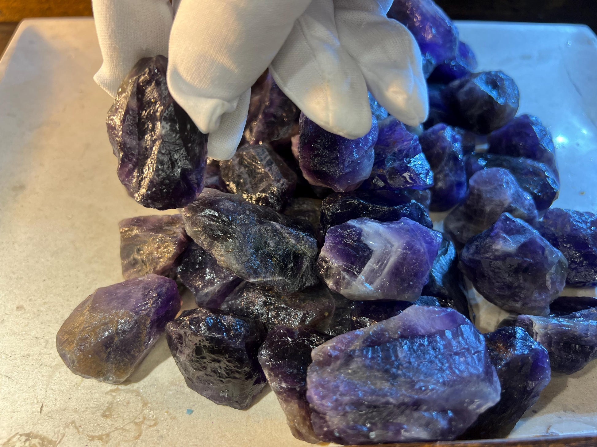 Raw Austrian Amethyst Crystals Untreated Anxiety Home Decor Wholesale minerals School Christmas Xmas Home Decor Craft Meditation Gift Craft