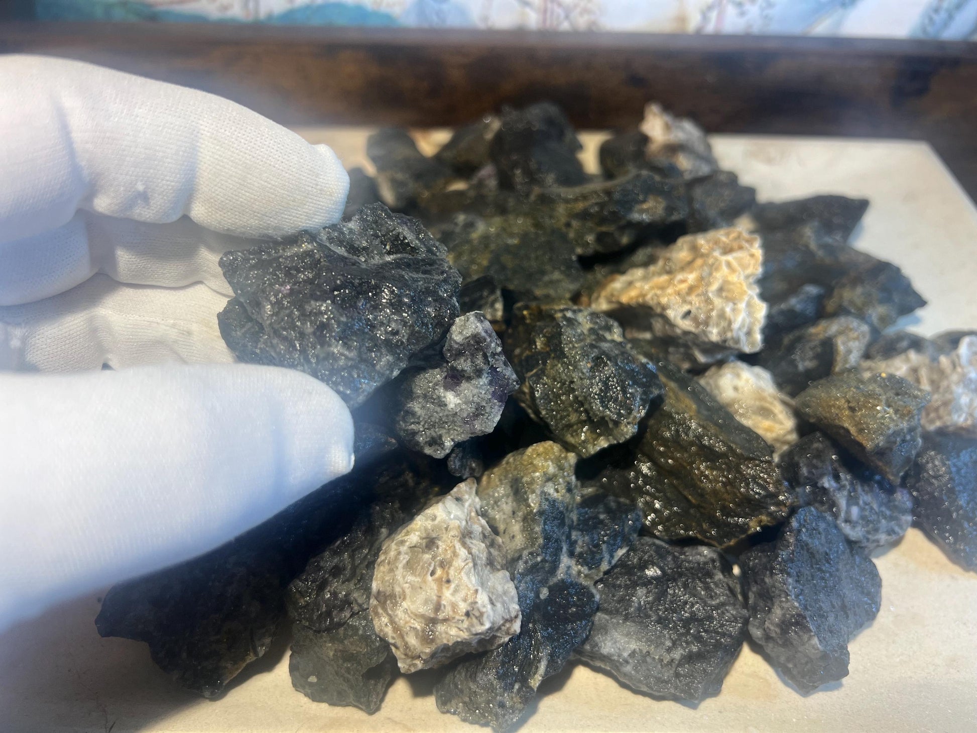 Raw Rock Sphalerite Stones Crystals Untreated Anxiety Home Decor Wholesale minerals School Christmas Xmas Home Decor Craft School Project