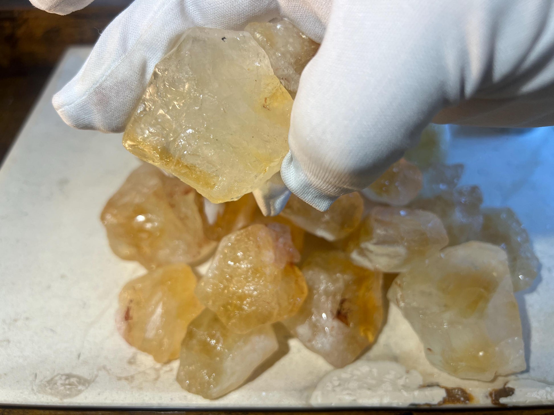 Golden Amethyst Citrine Quartz also known as Brazilian Citrine Crystal Polished Carved Crystal Distraction from Anxiety Home Decor Meditate