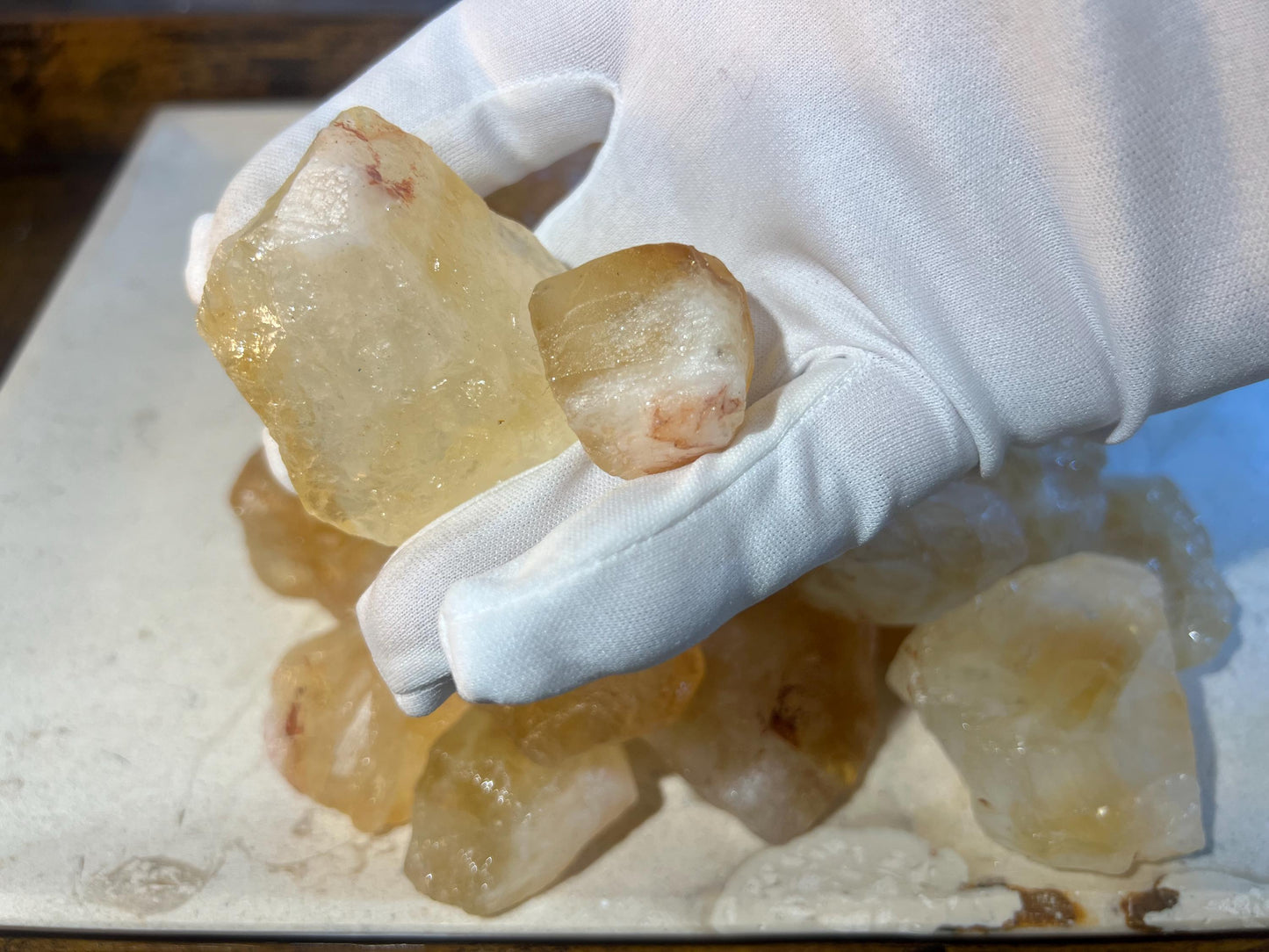 Golden Amethyst Citrine Quartz also known as Brazilian Citrine Crystal Polished Carved Crystal Distraction from Anxiety Home Decor Meditate
