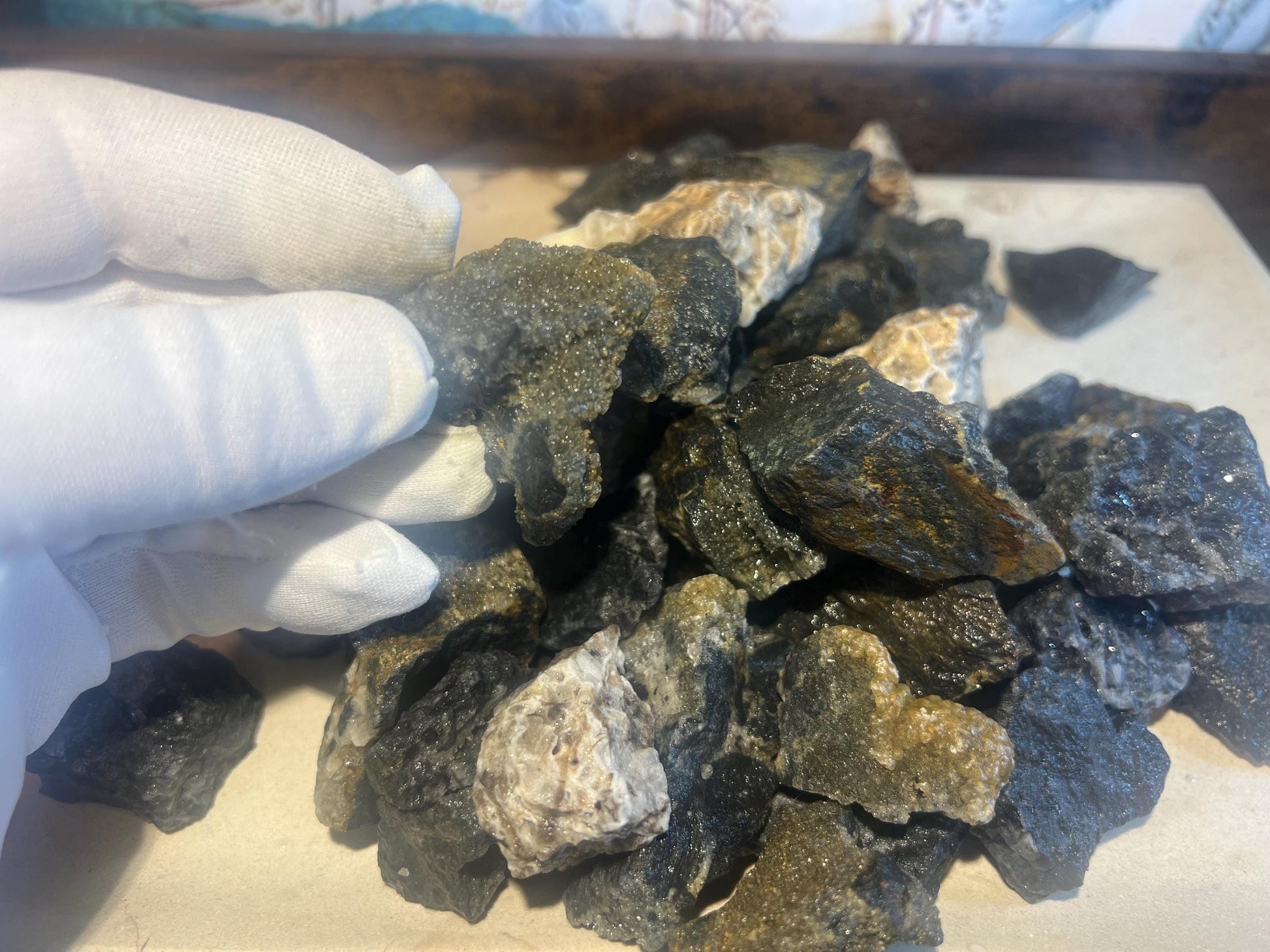 Raw Rock Sphalerite Stones Crystals Untreated Anxiety Home Decor Wholesale minerals School Christmas Xmas Home Decor Craft School Project