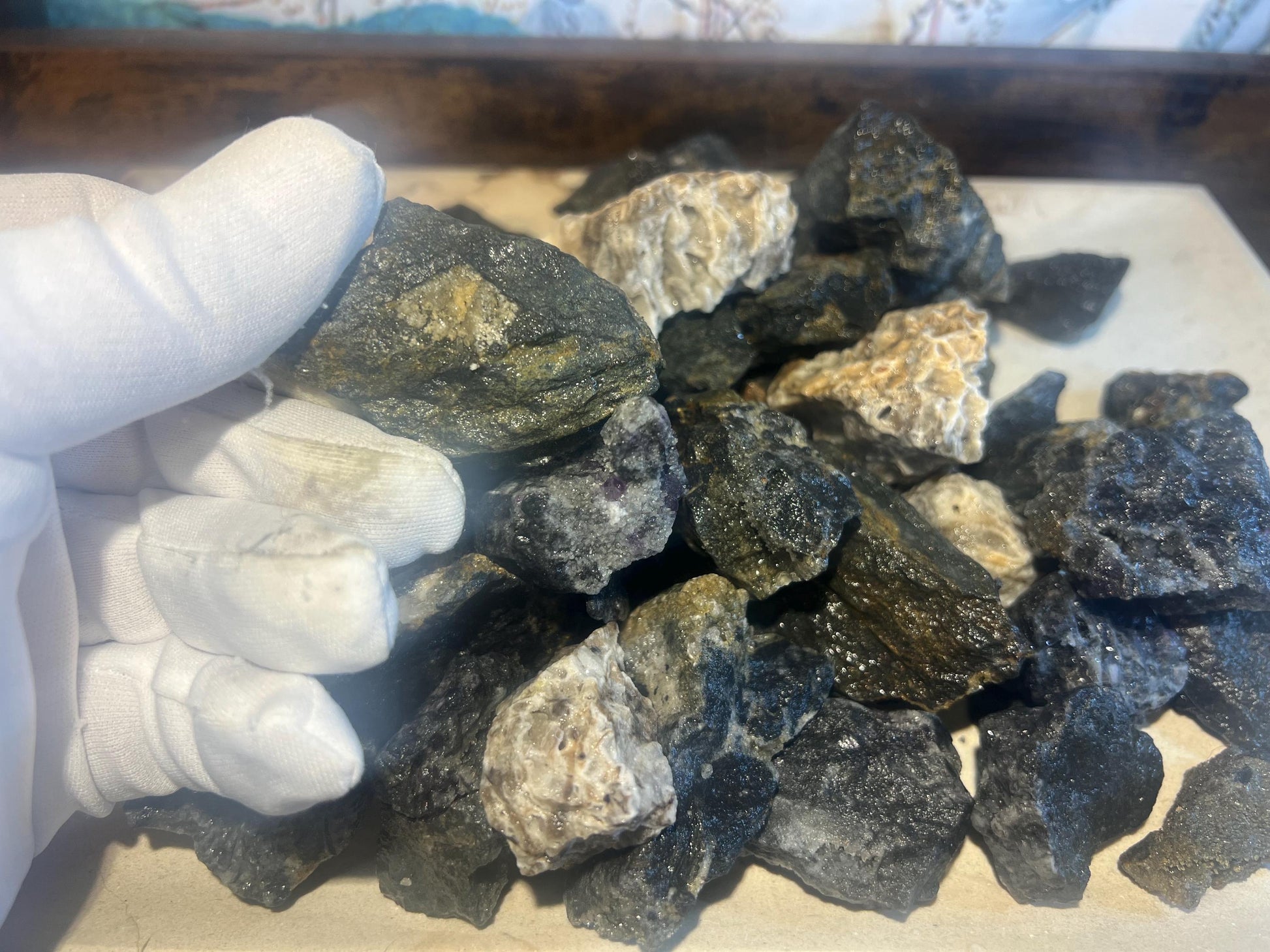 Raw Rock Sphalerite Stones Crystals Untreated Anxiety Home Decor Wholesale minerals School Christmas Xmas Home Decor Craft School Project