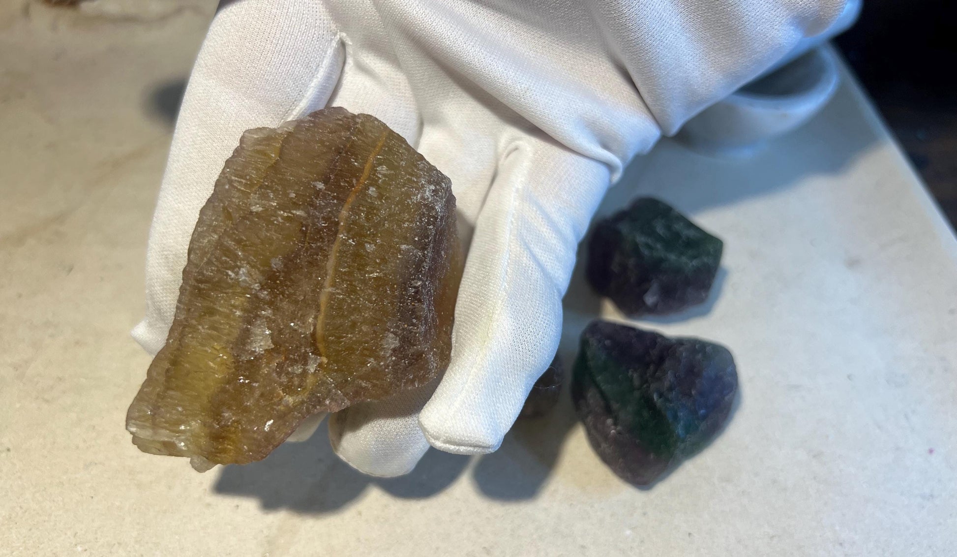 Positivity Personal Growth Fluorite Power Pack Rainbow Yellow Candy Fluorite Personal Home Decor Focus Home Decor Birthday Gift Xmas