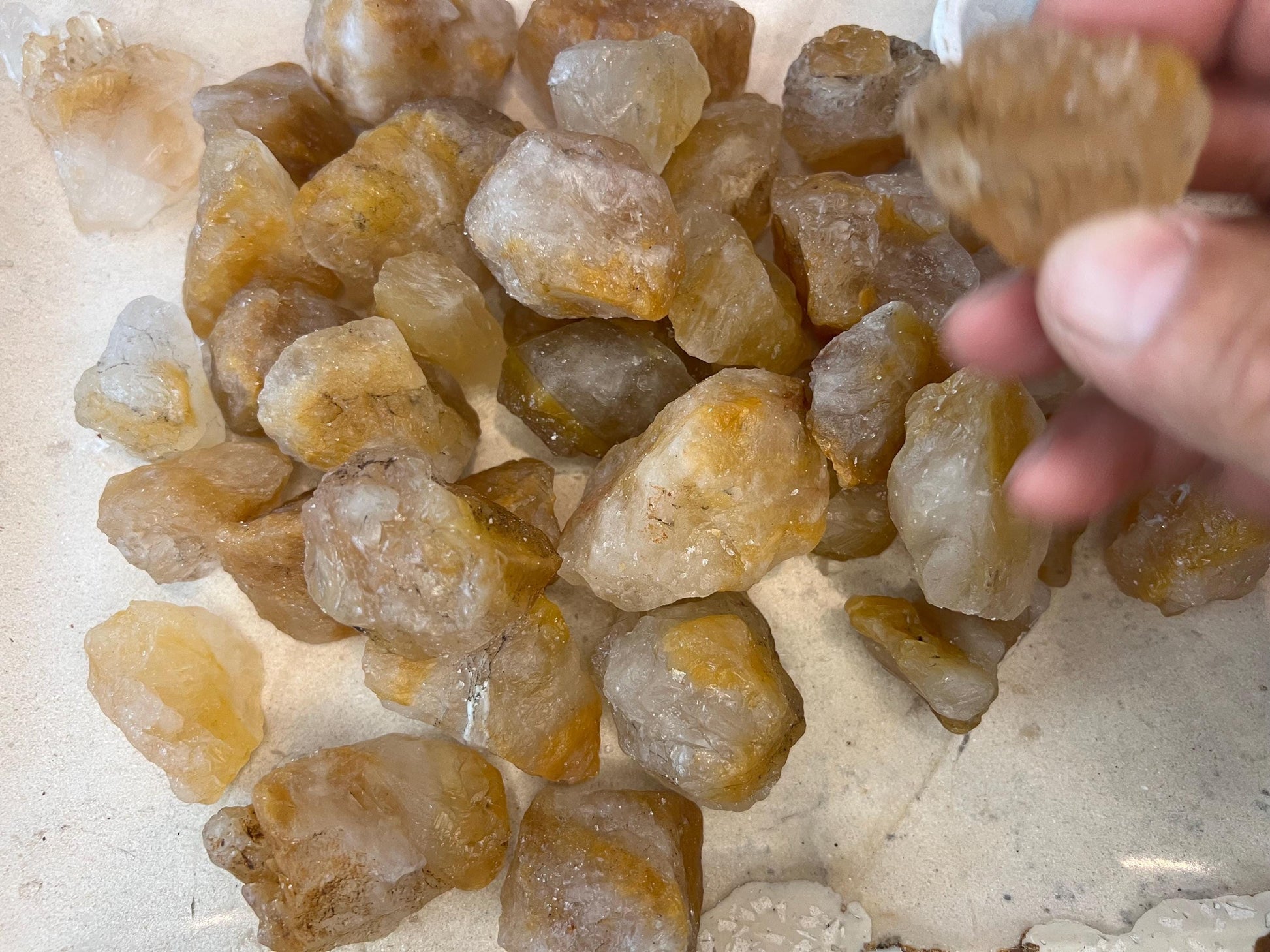 Rare Raw Greenland Hematoid Fire Quartz Crystal for Distraction from Worry Anxiety Christmas Xmas Pocket Stress Meditation Home Decor Focus