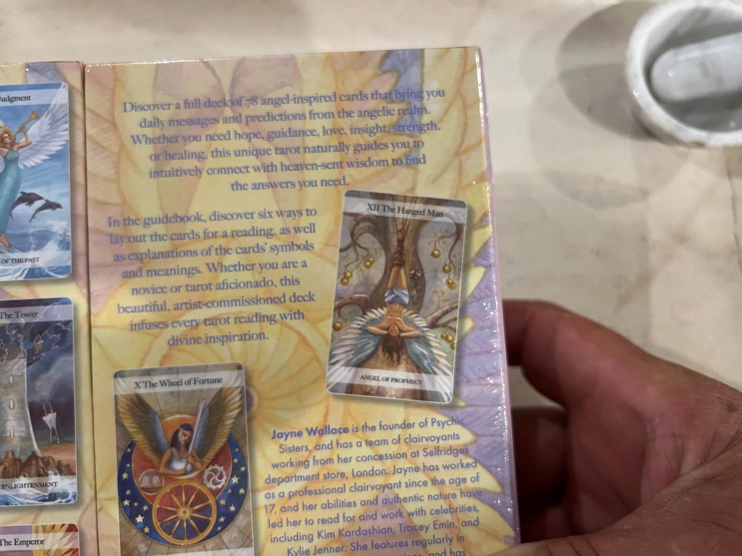 The Angel Tarot by Jayne Wallace Deck Guidebook Cards Fully Licensed and Original Inclusive Tarot Deck and Guidebook Special Commissioned
