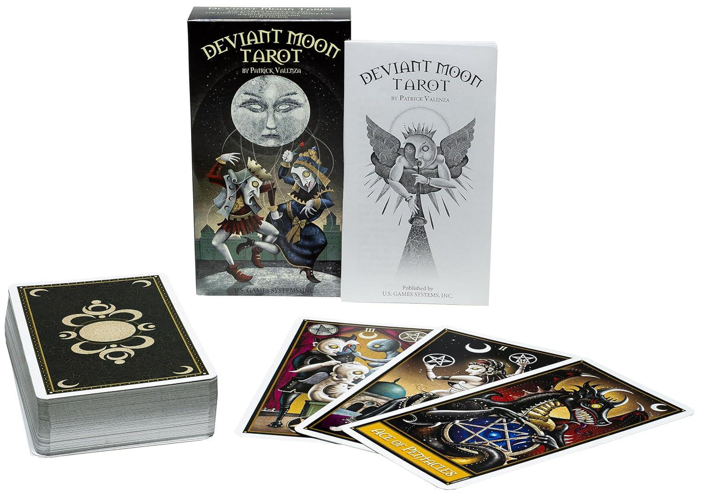 The Deviant Moon Tarot by Patrick Vallenza Fully Licensed and Original Tarot Deck Special Commissioned US Game Systems Inc Gift Fortune