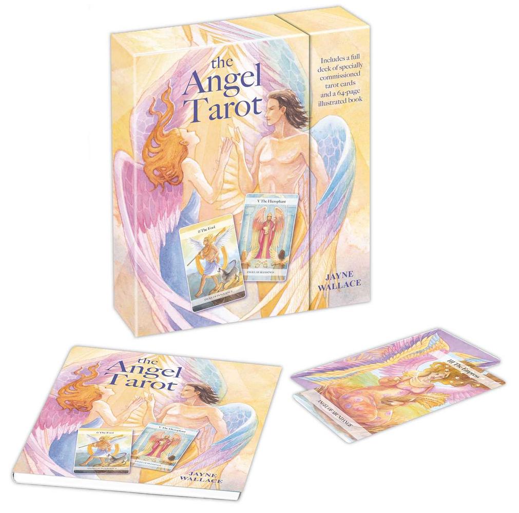 The Angel Tarot by Jayne Wallace Deck Guidebook Cards Fully Licensed and Original Inclusive Tarot Deck and Guidebook Special Commissioned
