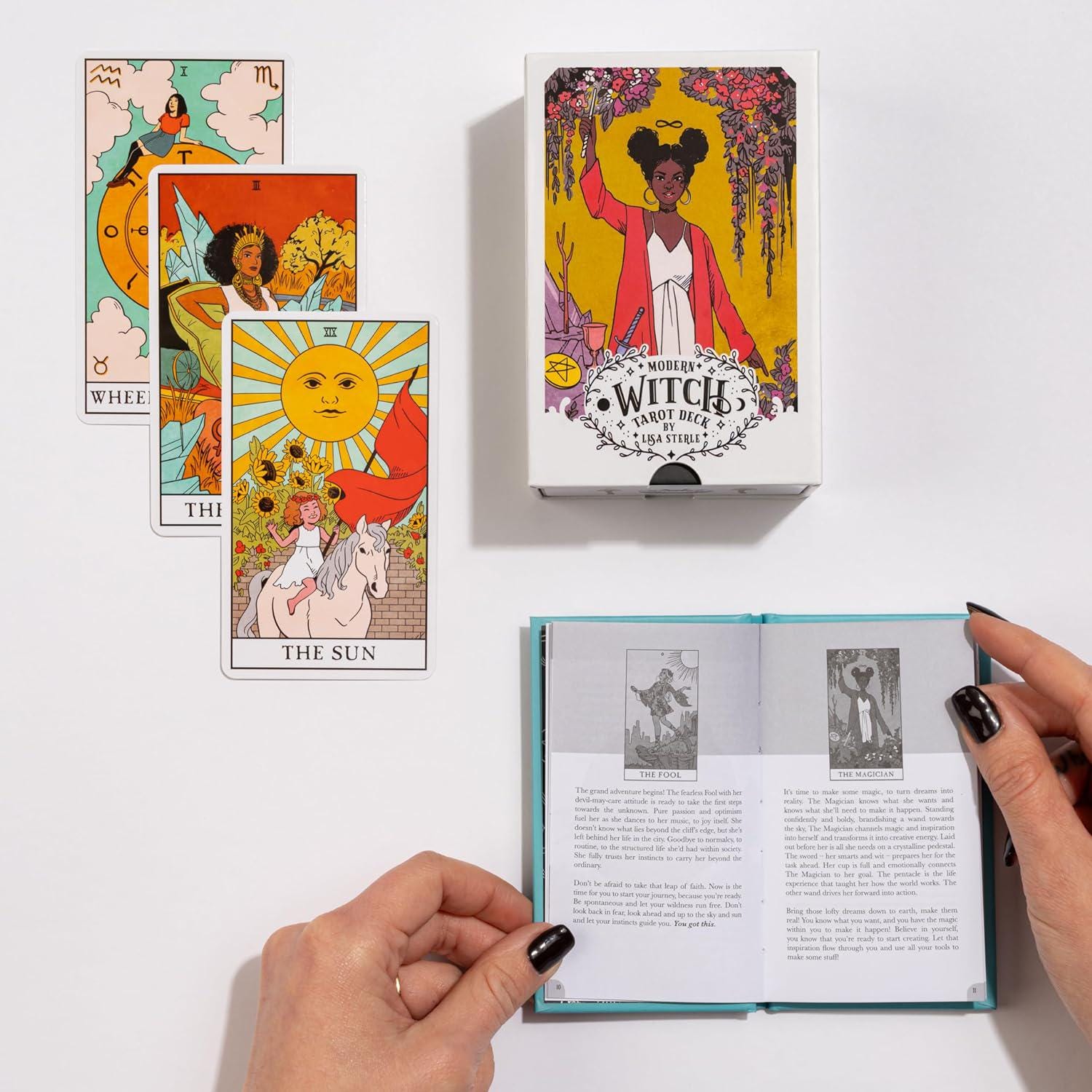 The Modern Witches Tarot Lisa Sterle Fully Licensed and Original Tarot Deck and Guidebook Special Commissioned Sterling Ethos Gift Fortune