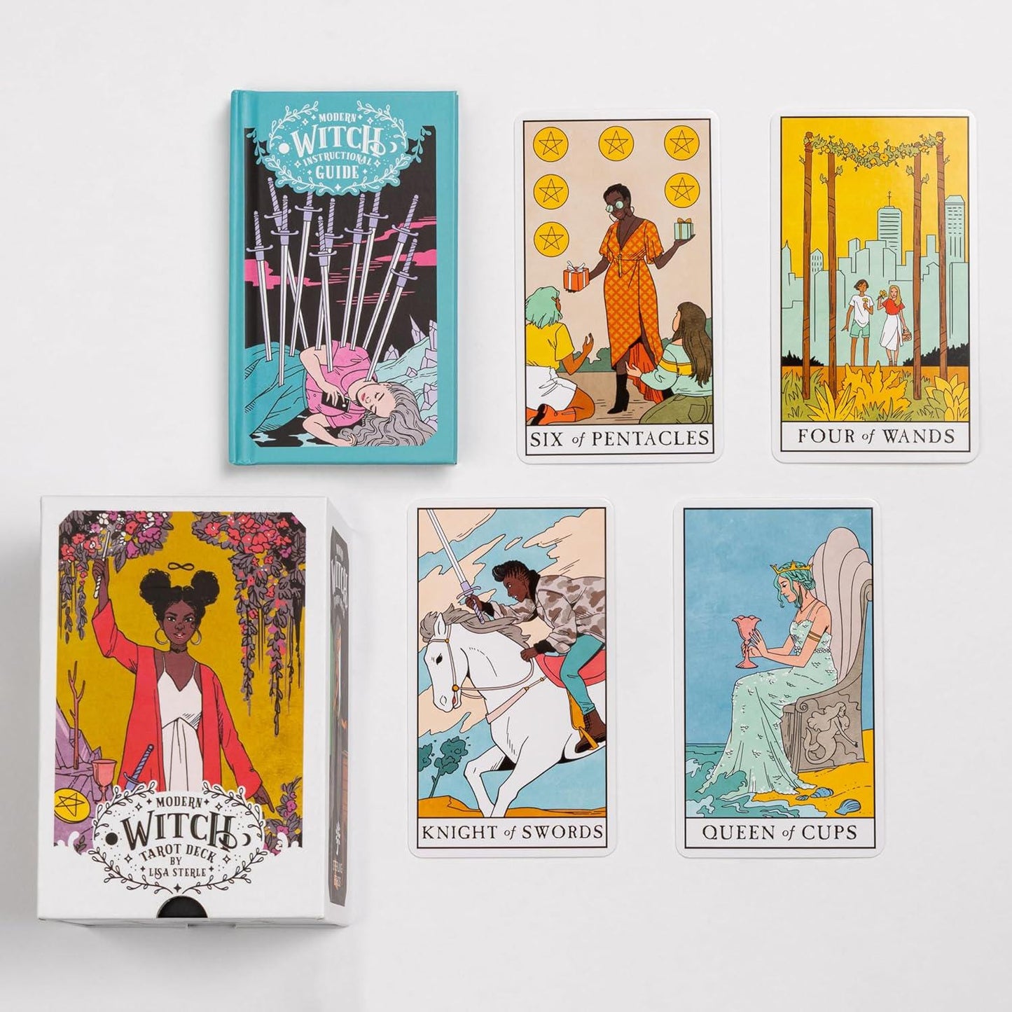 The Modern Witches Tarot Lisa Sterle Fully Licensed and Original Tarot Deck and Guidebook Special Commissioned Sterling Ethos Gift Fortune