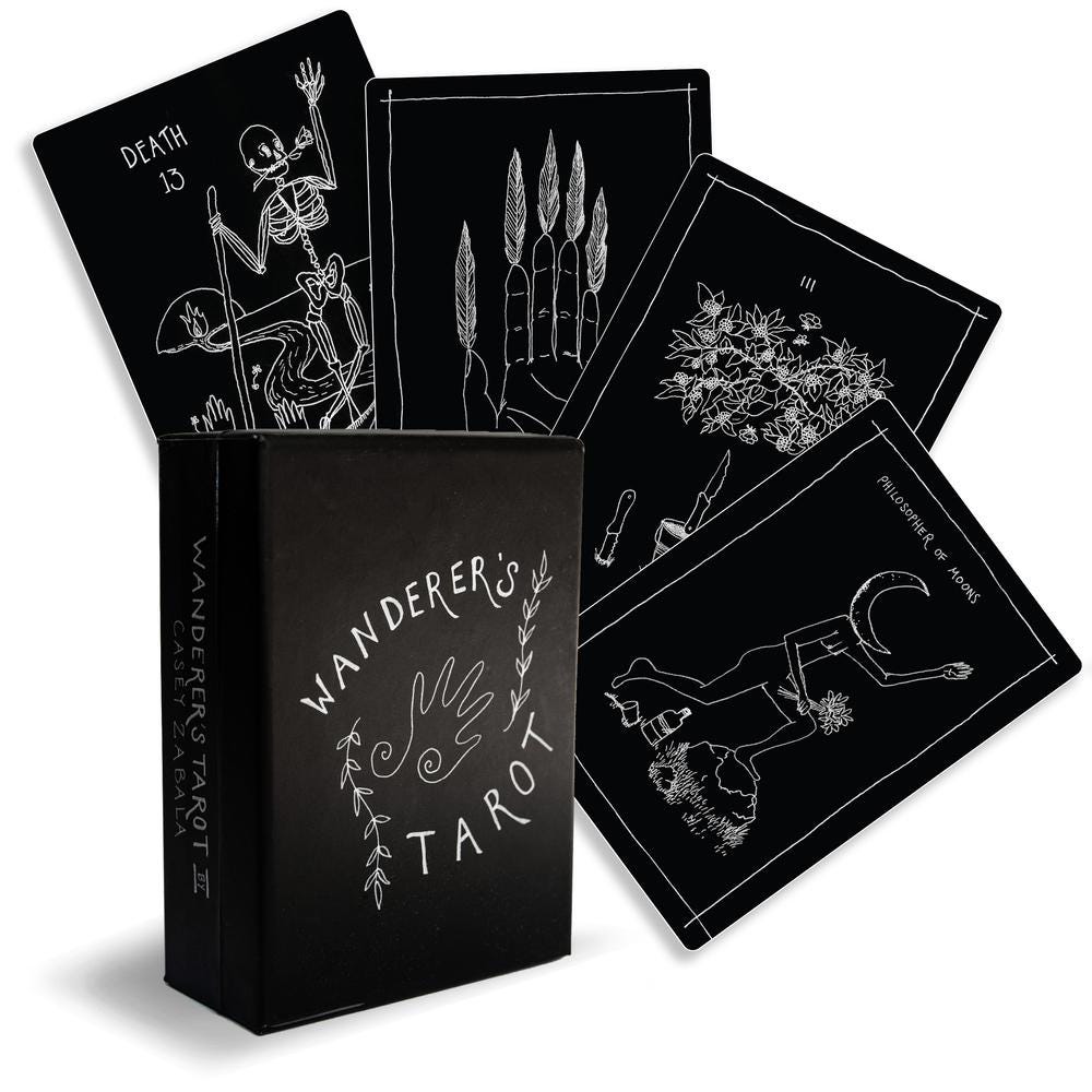 The Wanderers Tarot by Casey Zabala Fully Licensed and Original Tarot Deck and Guidebook Special Commissioned Sterling Ethos Gift Fortune