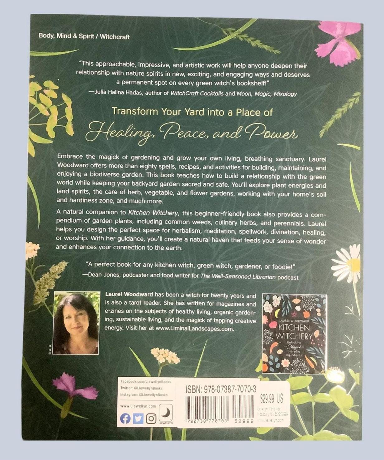 Backyard Garden Witchery Laurel Woodward Creating Magickal Space Outside Your Door Witch Spirituality Study Educational Book Home Decor Gift