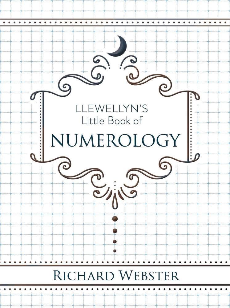 Llewellyn's Little Book of Numerology Richard Webster Creating Magickal Space Midnight Witch Spirituality Study Book Home Decor Healing