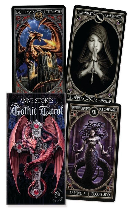 Anne Stokes Gothic Tarot Deck Original Fully Licensed Birthday 78 Card Xmas Gift Home Decor Birthday Card Game Gift Meditation Christmas