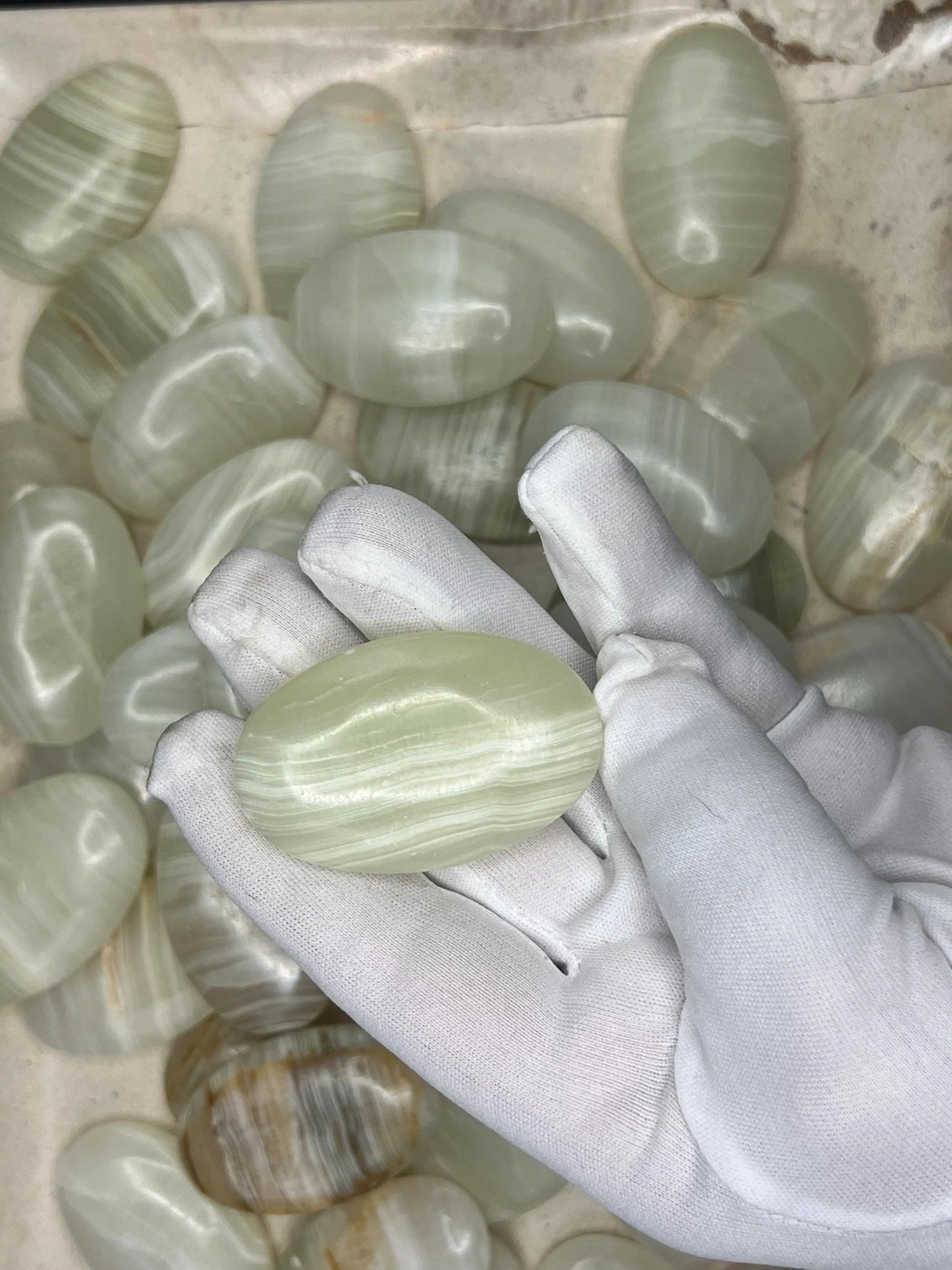Afghan Lapis Jade Palm Stone: Carved Crystal Worry Stone Home Decor Worry Pocket Stress Anxiety Palm Stone
