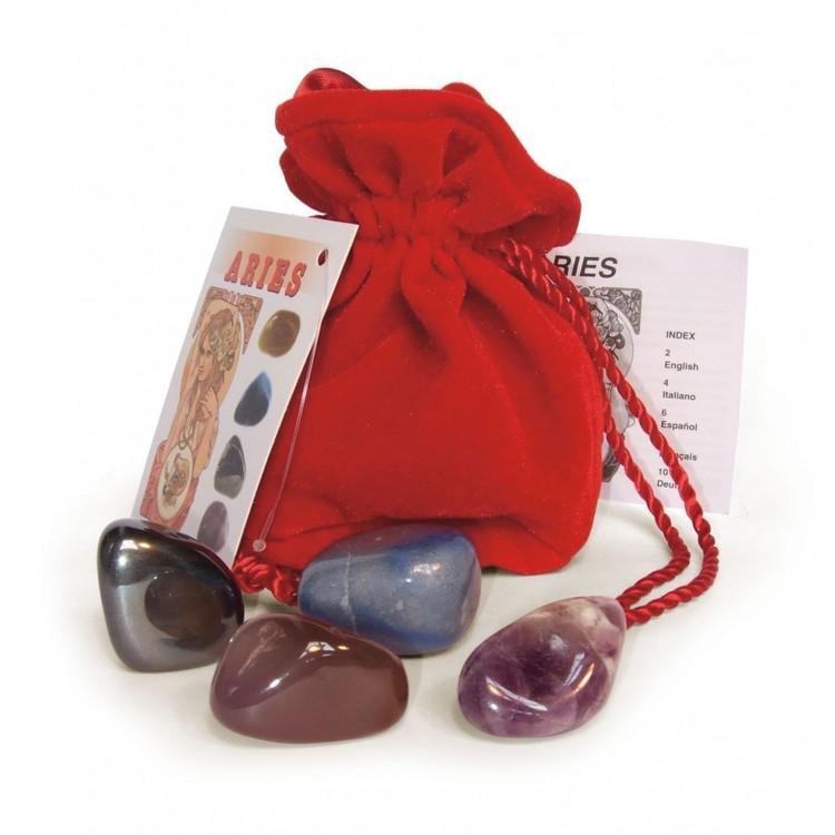 Zodiac Crystal Set: Tumbled Gemstones, Birthday Gift