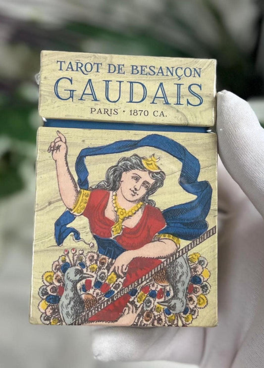 Tarot de Besançon Paris 1870 Gaudais Lo Scarabeo Antiqua 78 Cards Fully Licensed and Original Inclusive Tarot Deck Guidebook Meditation Gift
