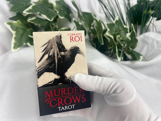 Murder of Crows by Corrado Roi 78 Cards Fully Licensed and Original Inclusive Tarot Deck Guidebook Home Decor Christmas Gift Home Decor