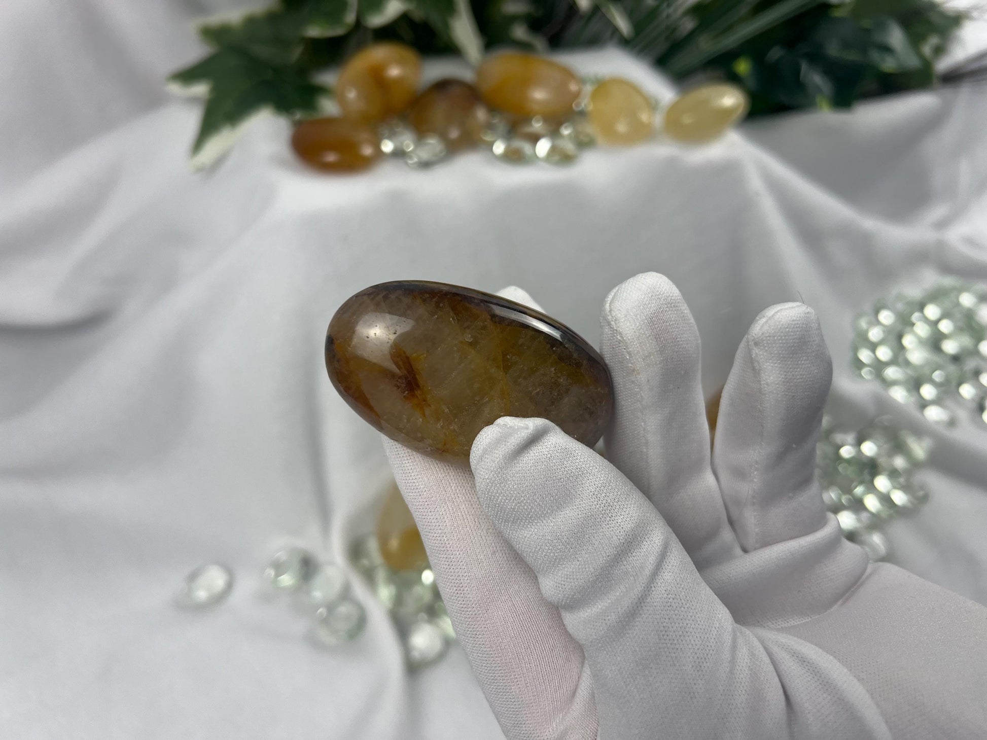 Arkansas Cigar Golden Healer Palm Stones Arts Home Decor Wholesale minerals Project Christmas Xmas Decor Gift Crafting Worry Polished Pocket
