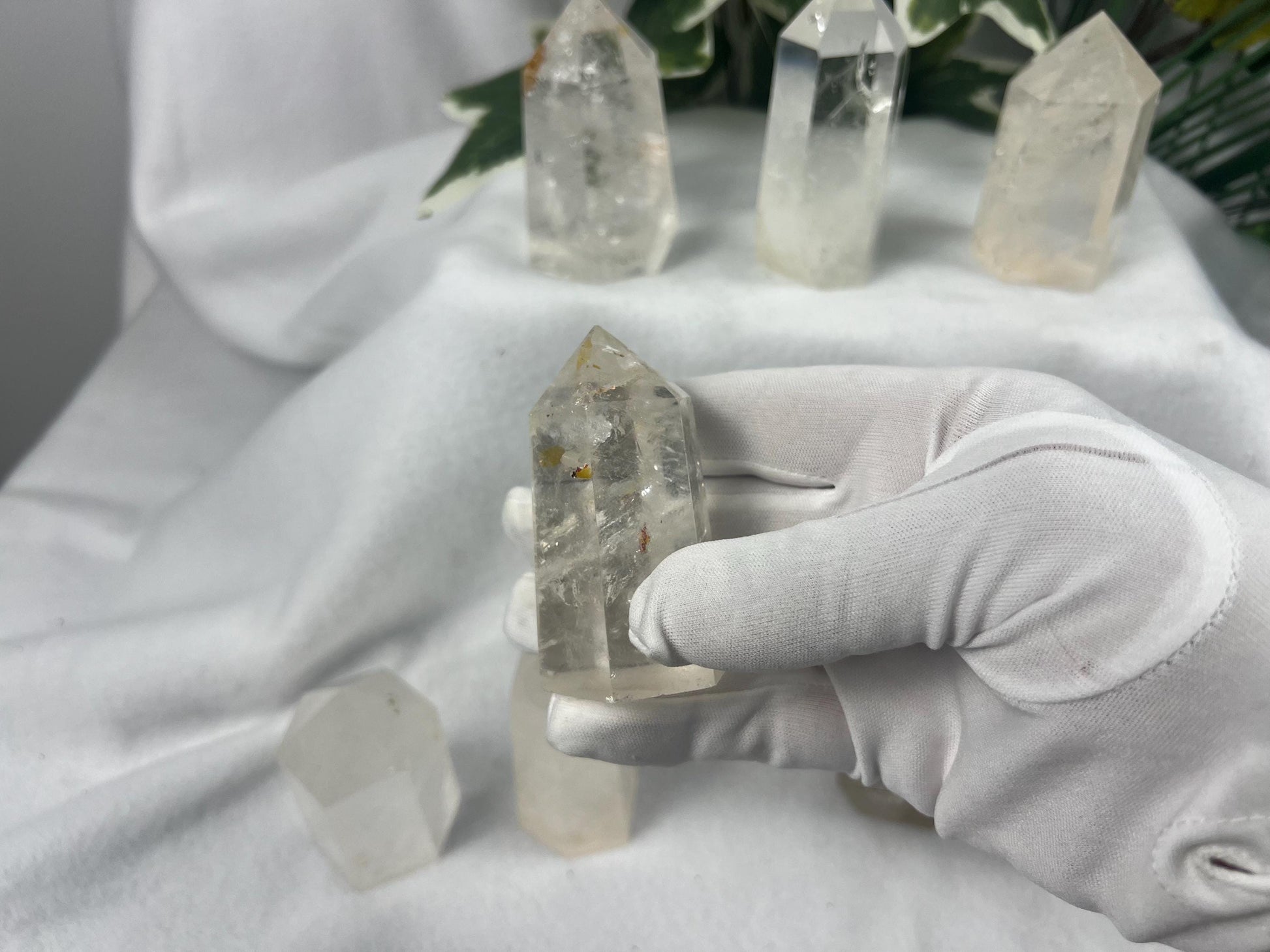 Clear Quartz Tower Quartz Crown Chakra Meditation Wand for Anxiety Home Decor Christmas Xmas Birthday Gift Collectible Crystal Meditation