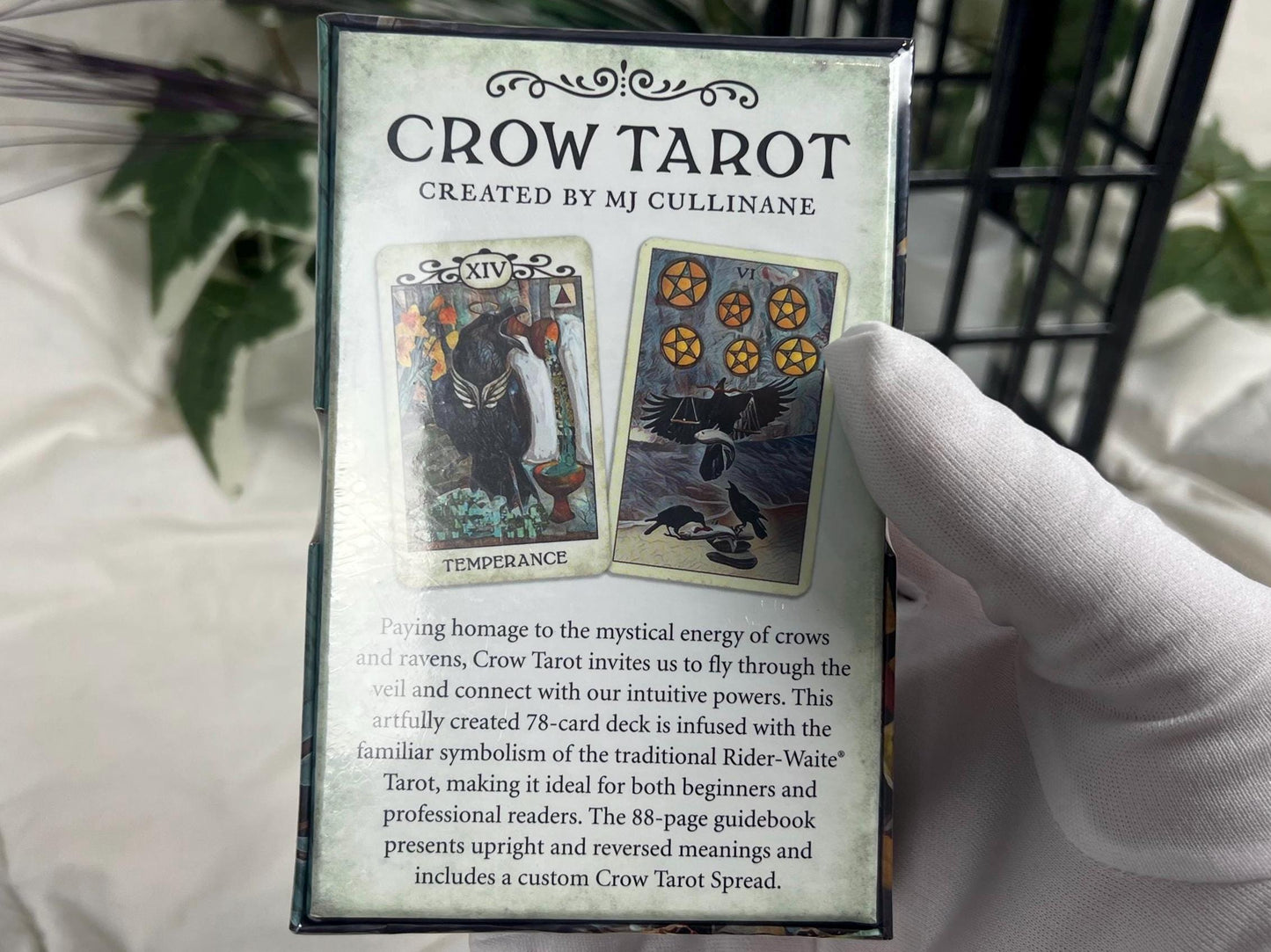 Crow Tarot Deck 78 Cards Fully Licensed and Original Inclusive Tarot Deck and Guidebook Home Decor Christmas Gift